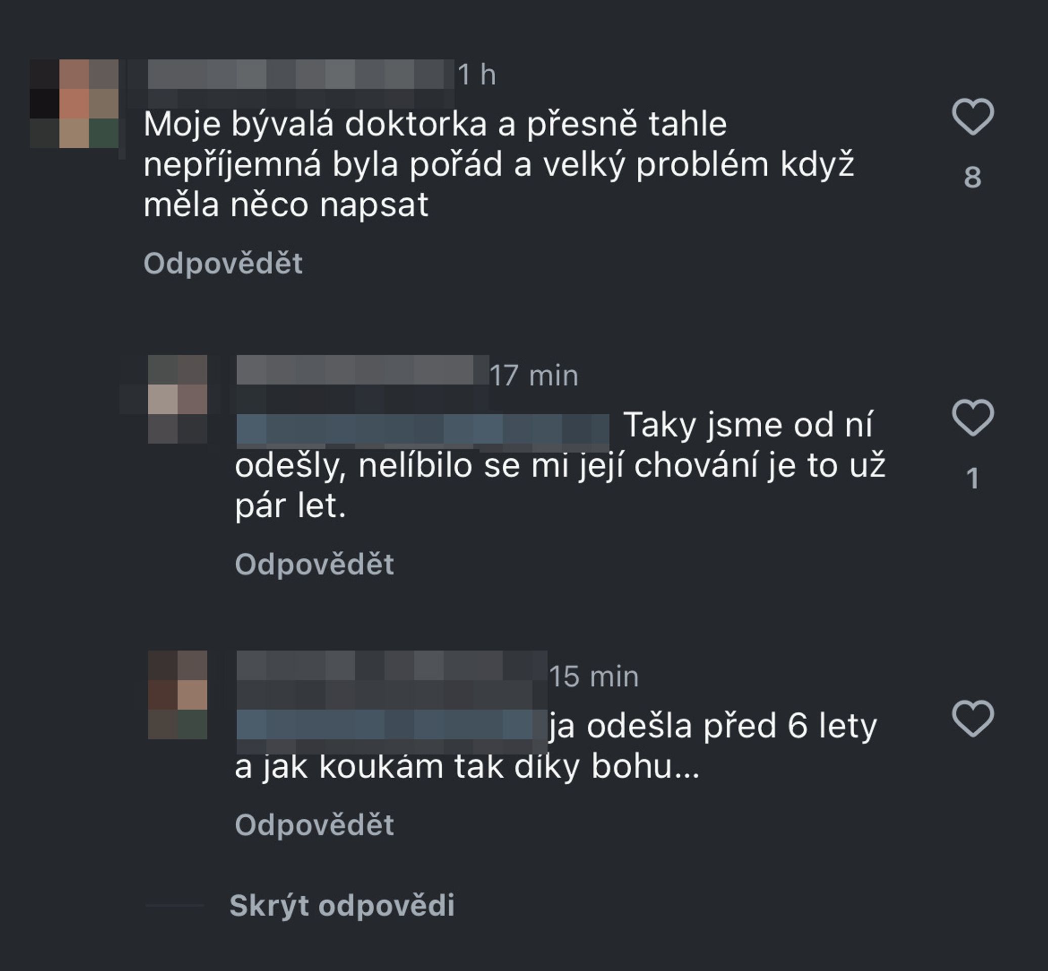Reakce na chování gynekoložky Instagram (2) - Reakce na chování gynekoložky (3/5)