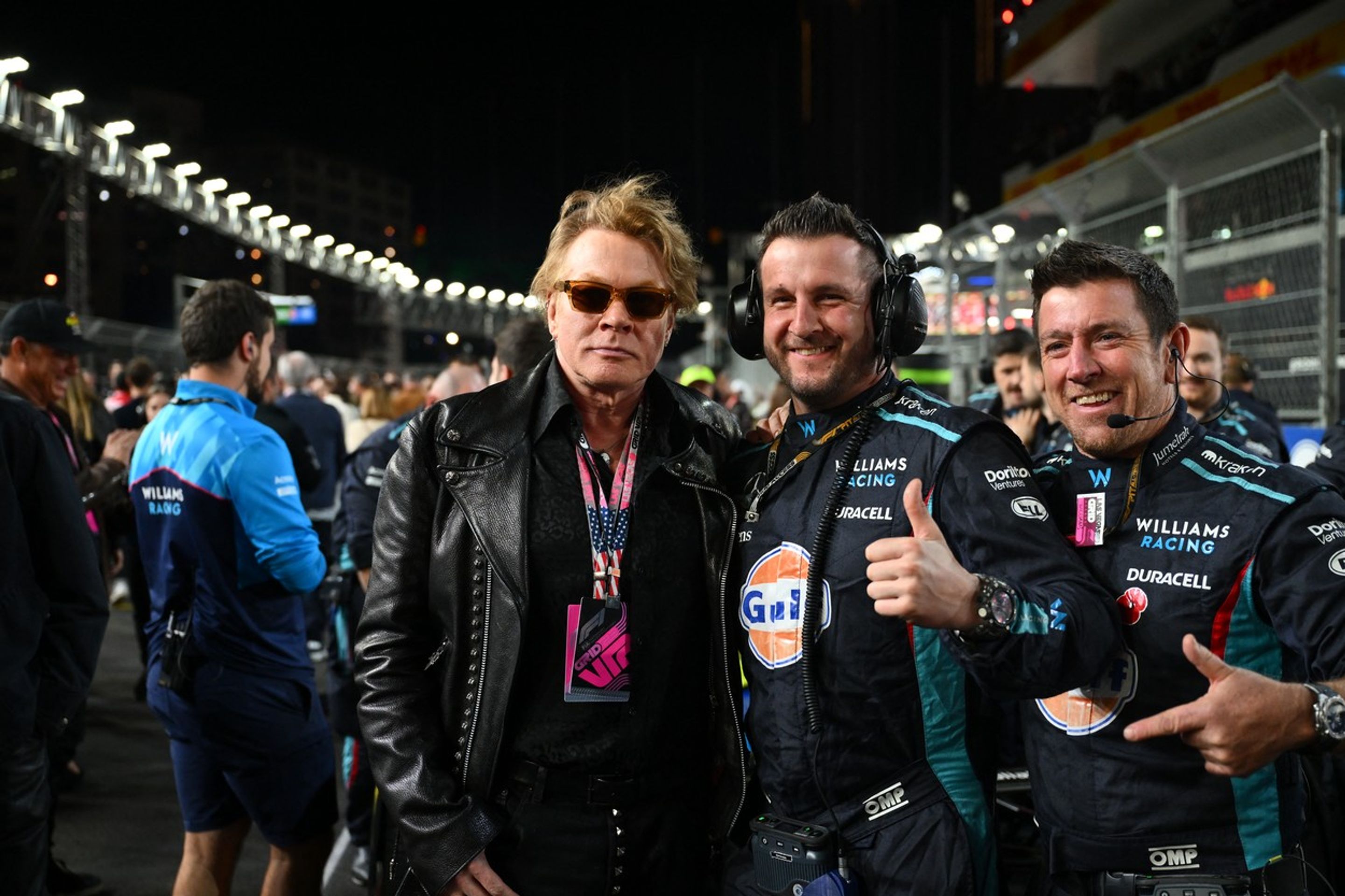 Frontman skupiny Guns N' Roses, zpěvák Axl Rose - Hvězdy na závodě F1 v Las Vegas (2/12)