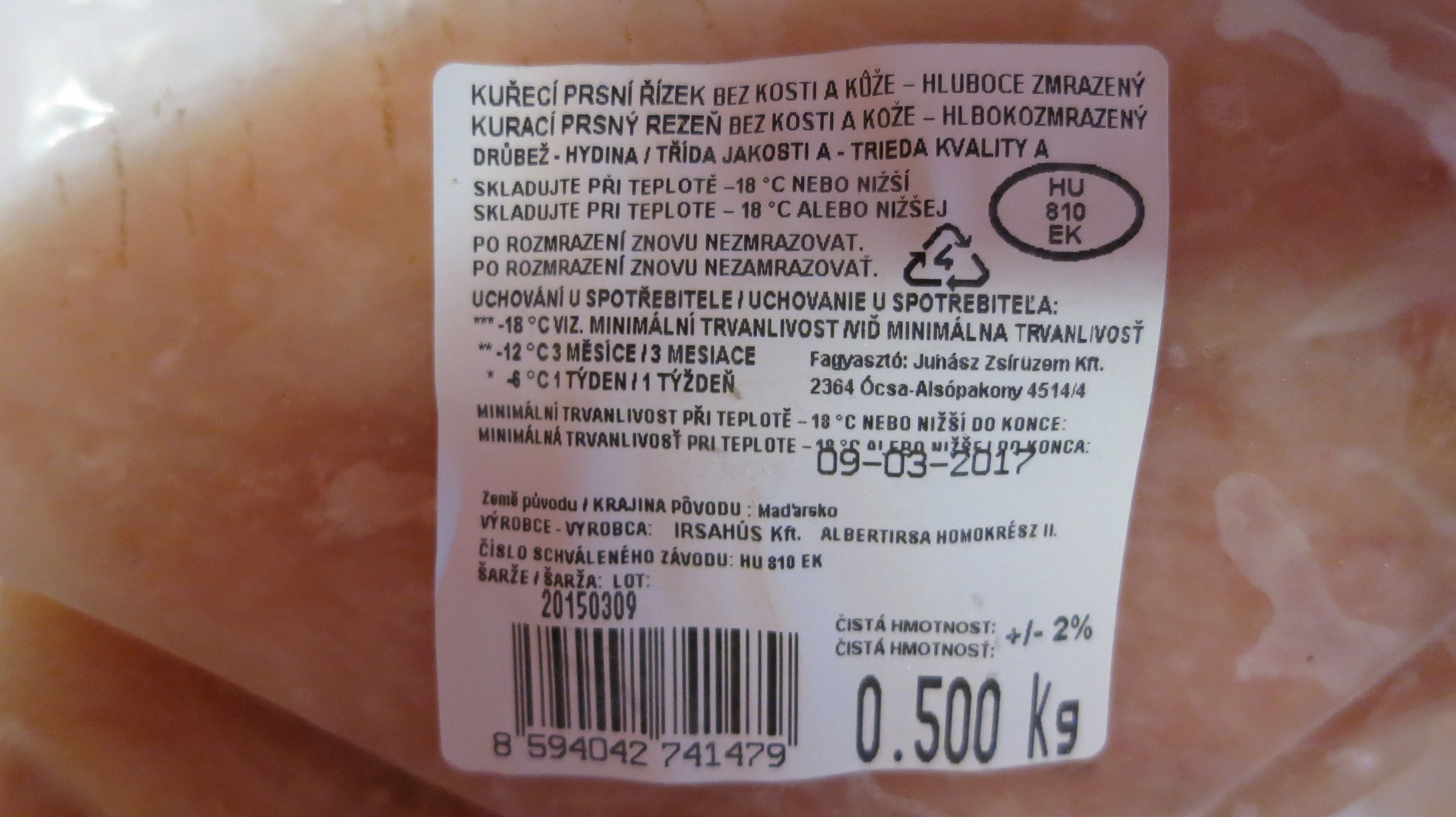 Falšované masné výrobky - Kuřecí prsní řízek bez kosti a kůže - GALERIE: Falšované masné výrobky (4/8)