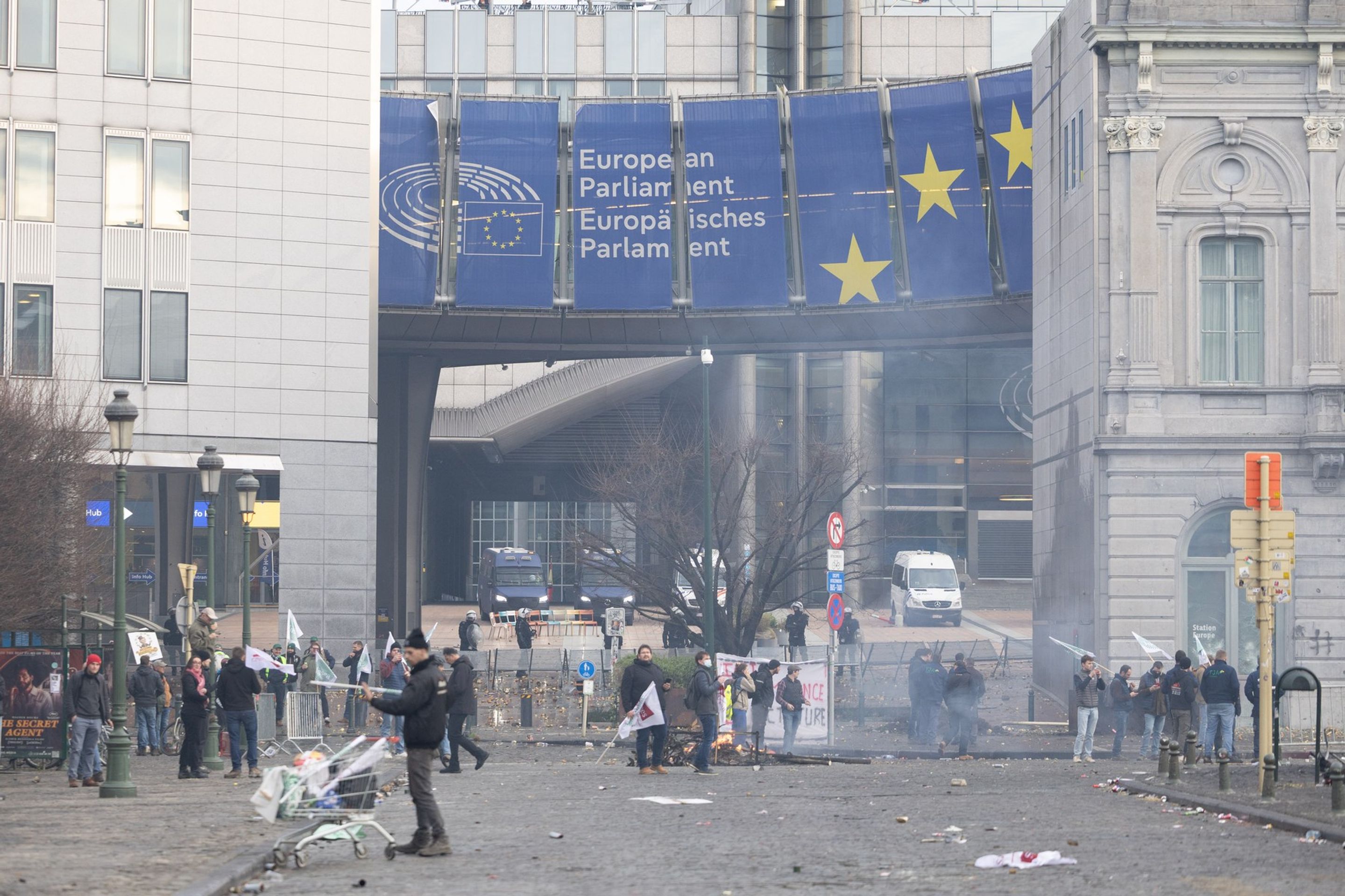 Protesty zemědělců v Bruselu - Protesty zemědělců v Bruselu (12/15)