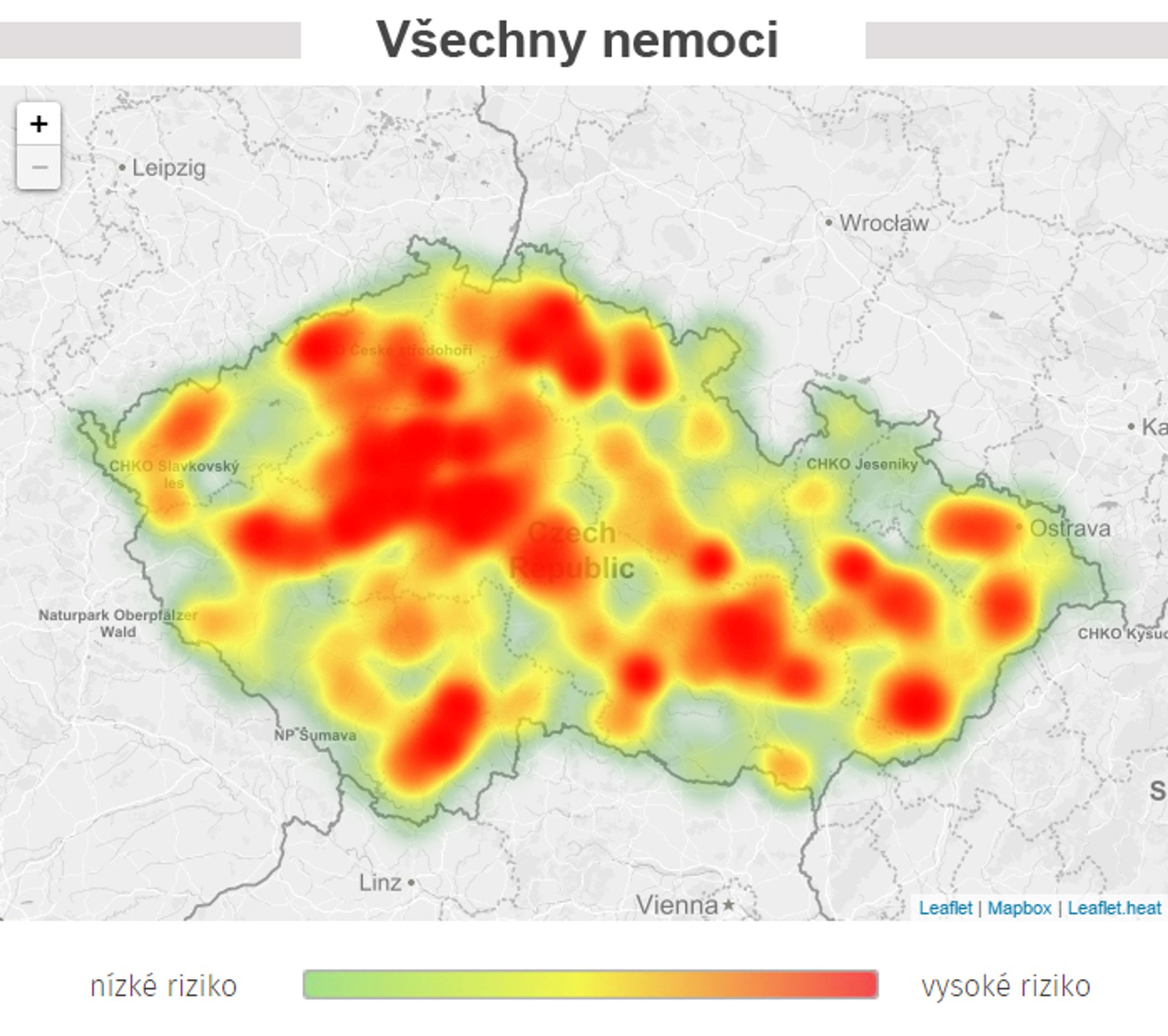 Mapa aktivity klíšťat na území České republiky - Všechny nemoci - GALERIE: Mapa aktivity klíšťat na území České republiky (1/7)