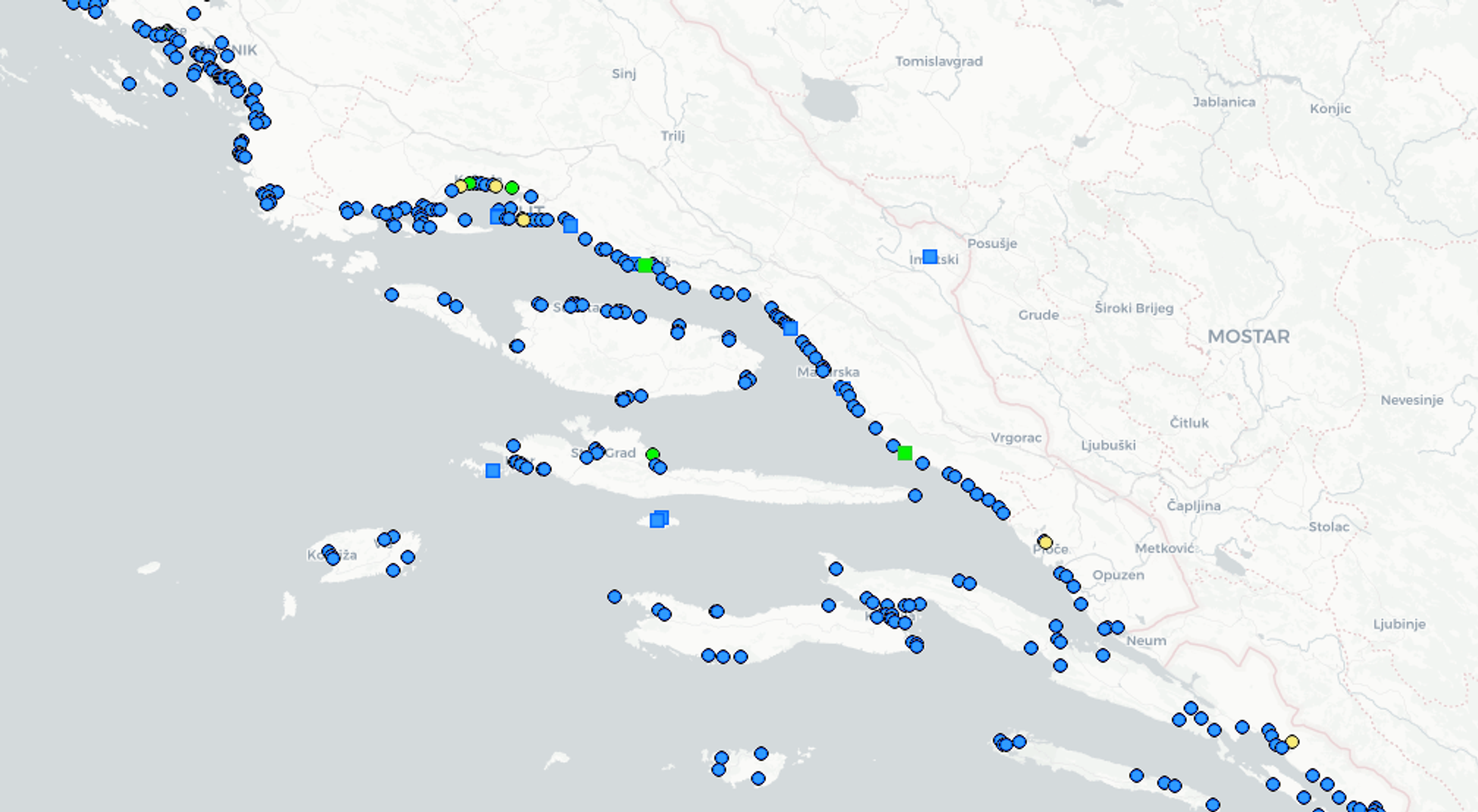 Kvalita vody ke koupání v Chorvatsku - Kvalita vody ke koupání v Chorvatsku (6/7)