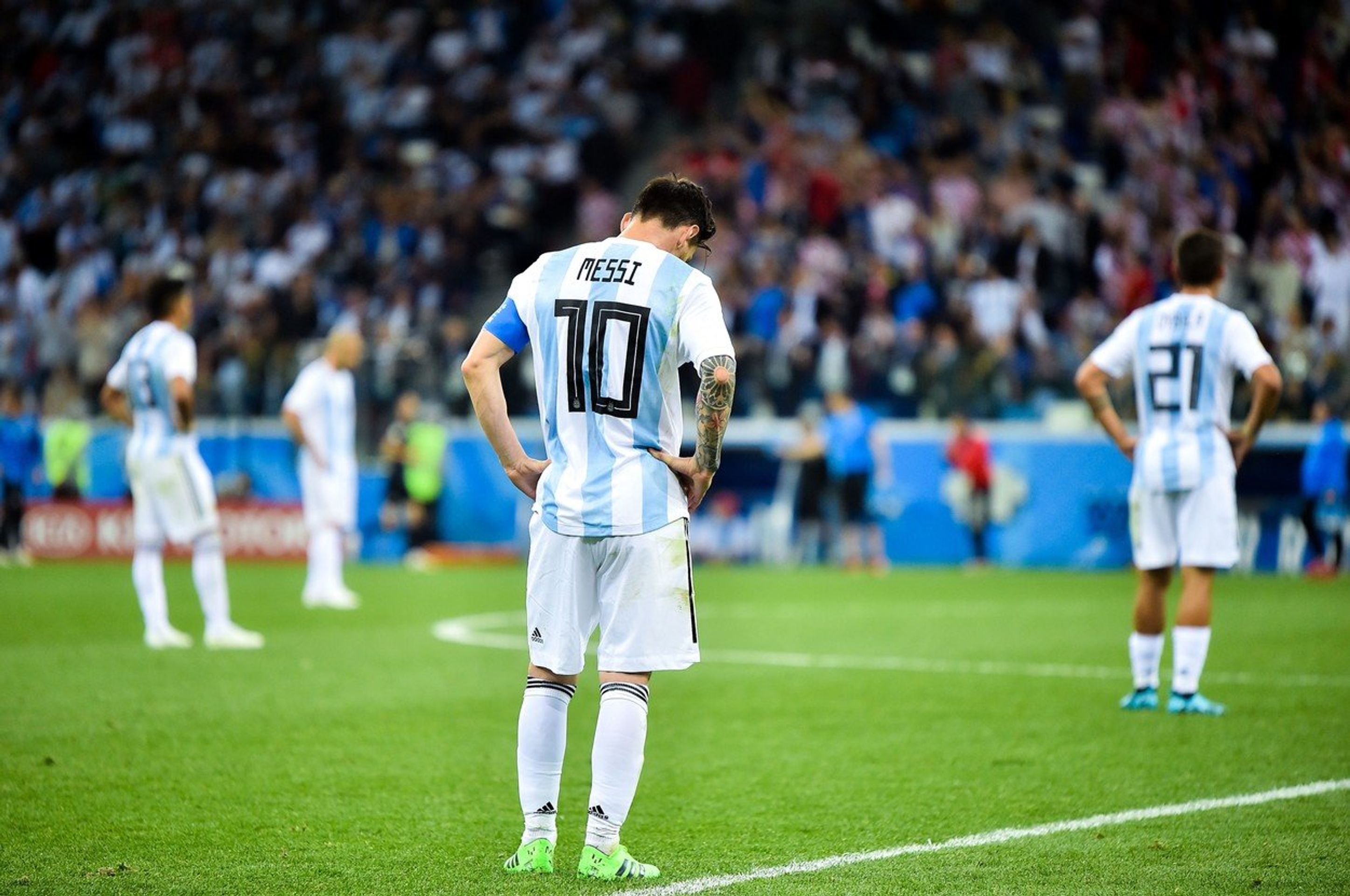 Lionel Messi - GALERIE: Lionel Messi během zápasu proti Chorvatsku (1/4)