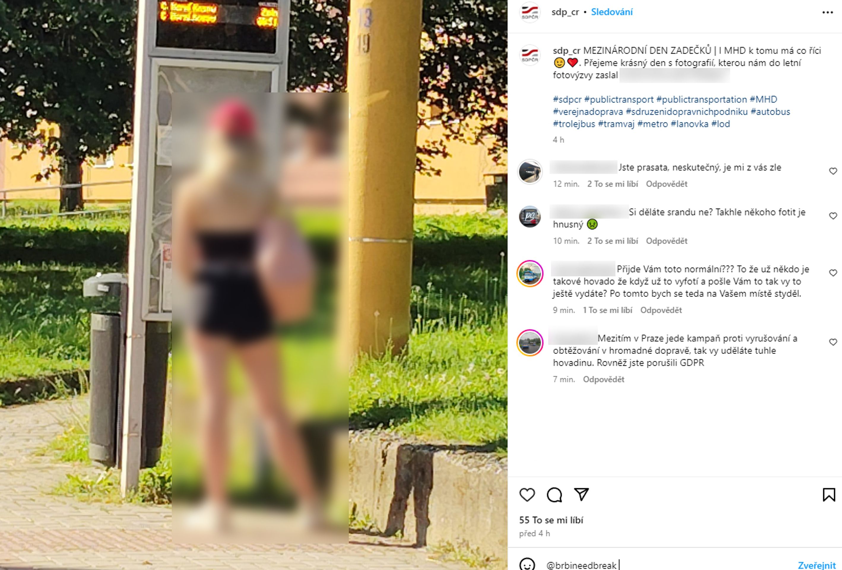 Nevhodný příspěvek Sdružení dopravních podniků ČR (1) - Nevhodný příspěvek Sdružení dopravních podniků ČR (1/3)