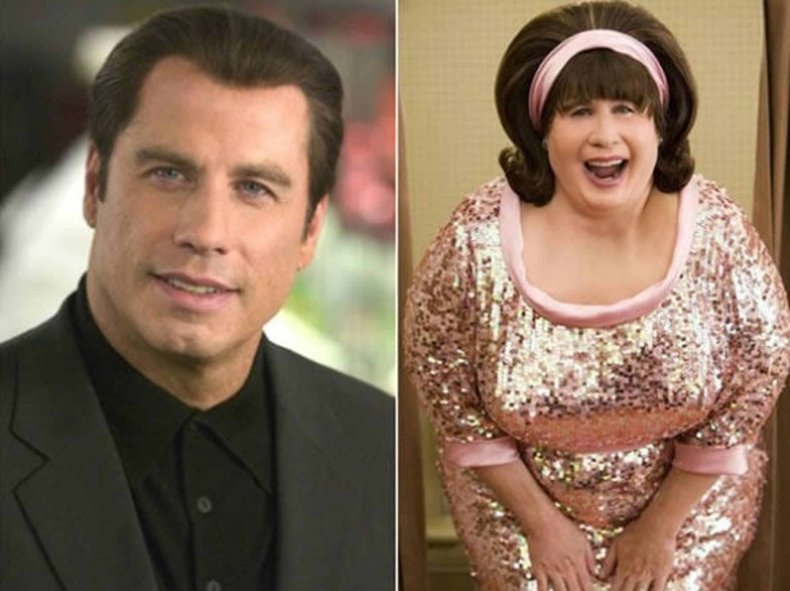 John Travolta (Edna Turnblad; Hairspray) - GALERIE: Filmové postavy bez make-upu (10/13)