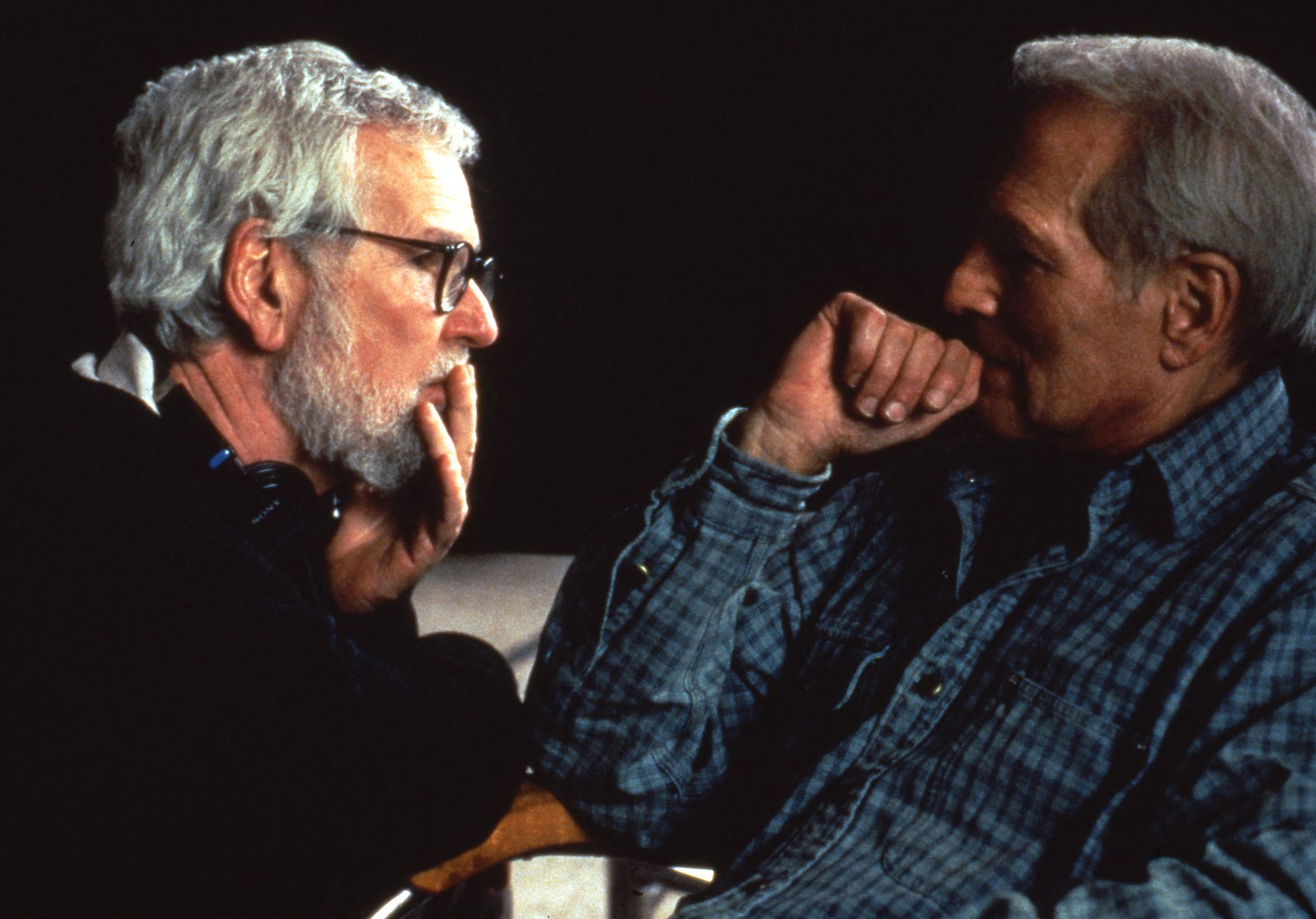 Robert Benton a Paul Newman během natáčení filmu Nejsem blázen, 1994 - Robert Benton (2/6)