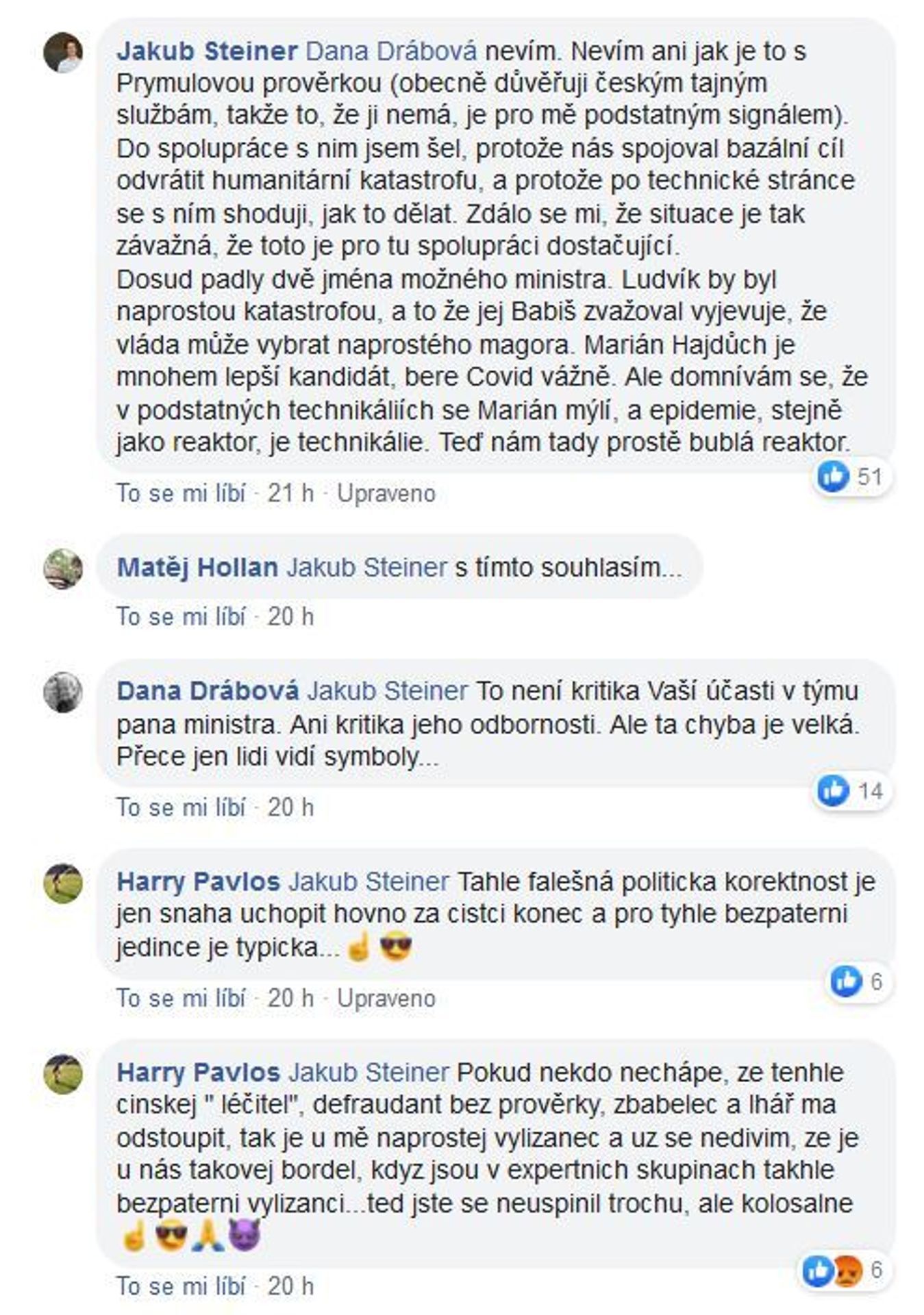 Vyjádření Jakuba Steiner a diskuze - 4 - GALERIE: Diskuze Steinera a Drábové (2/3)