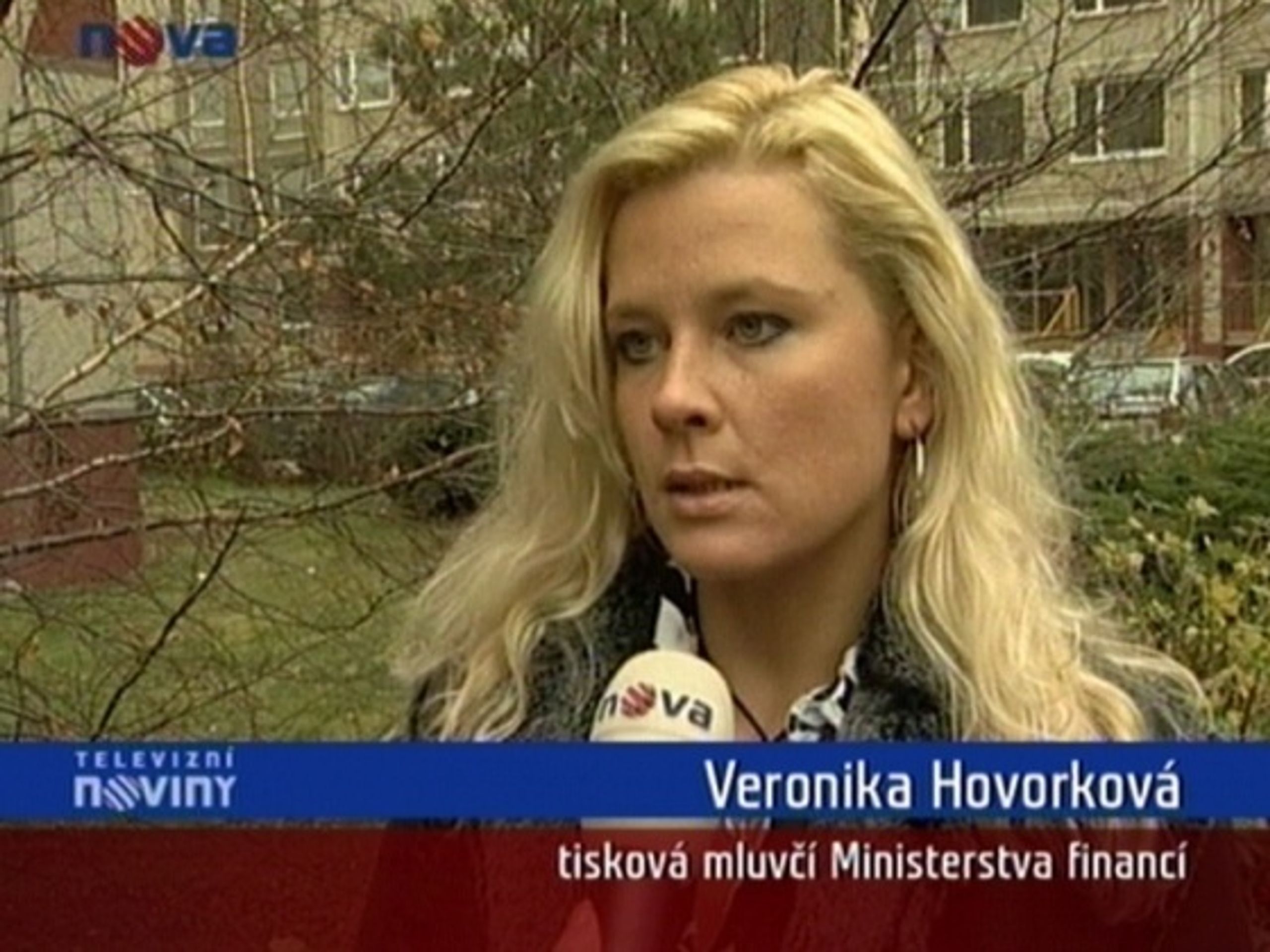 Tisková mluvčí ministerstva financí Veronika Hovorková - Tlustý odvolal ředitele celní správy (2/2)