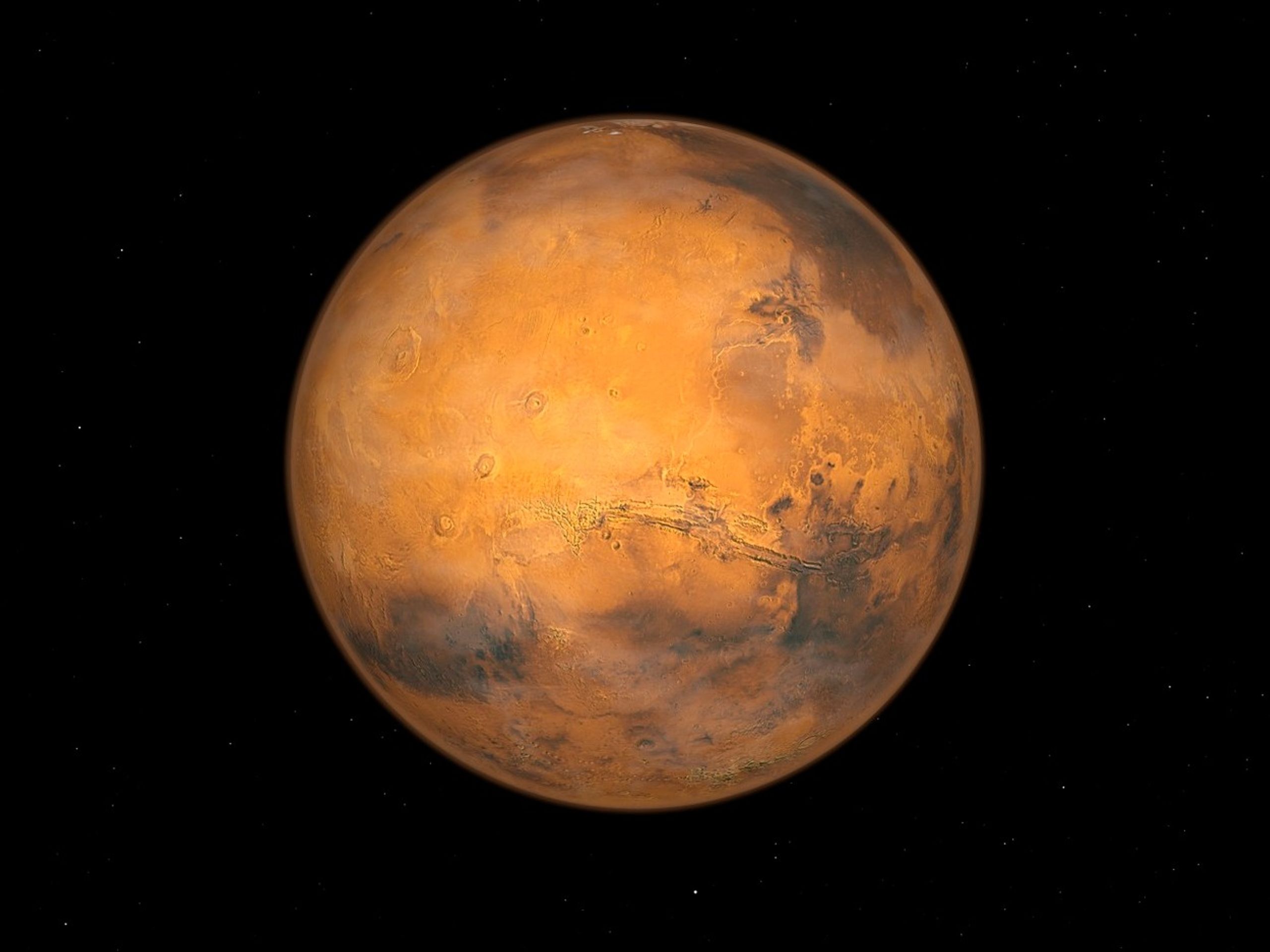 Mars - ilustrační foto - GALERIE: Objev tekoucí vody na Marsu (3/3)