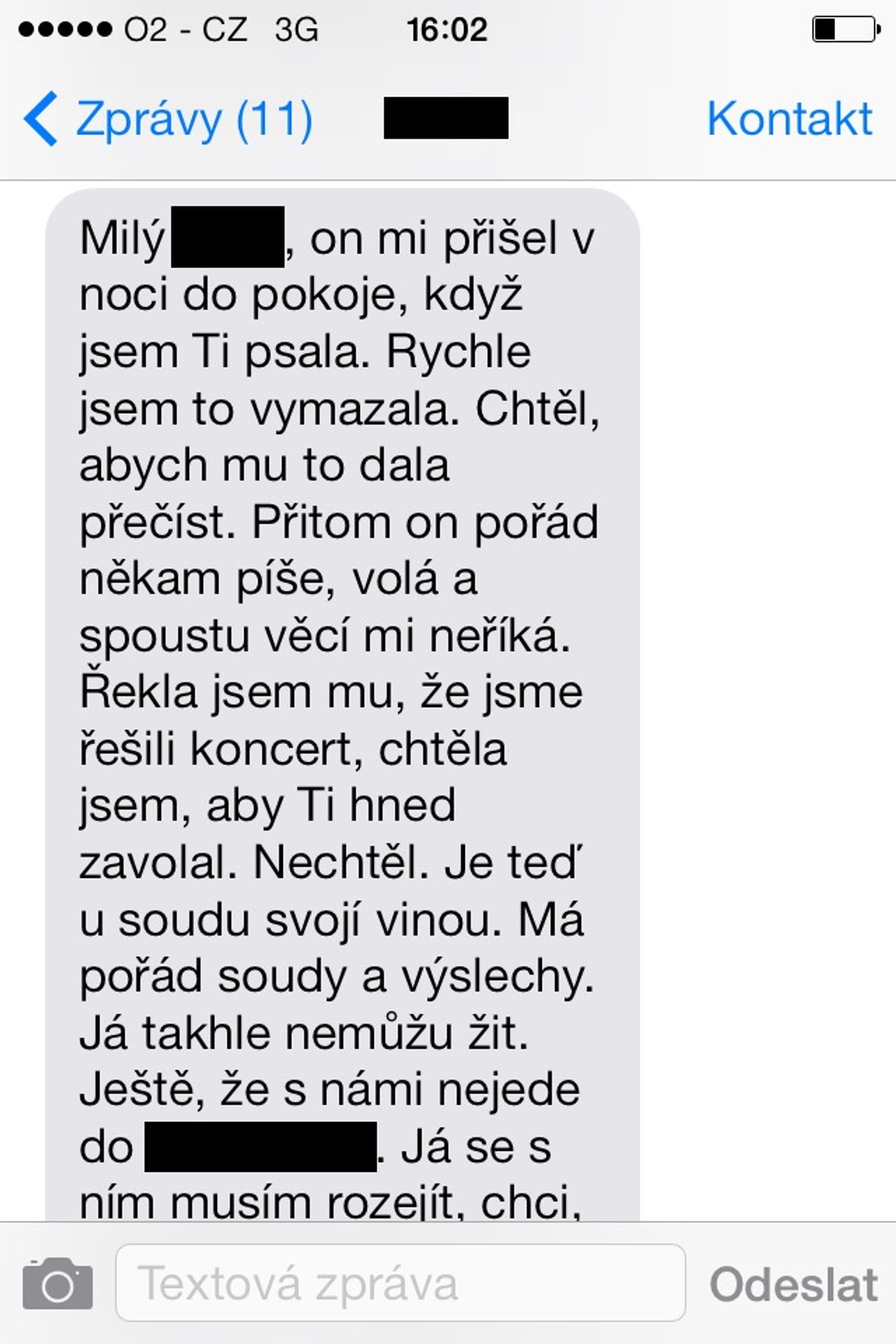 GALERIE: Zoufalé SMS Ivety Bartošové přátelům - 8 - GALERIE: Zoufalé SMS Ivety Bartošové přátelům (2/8)
