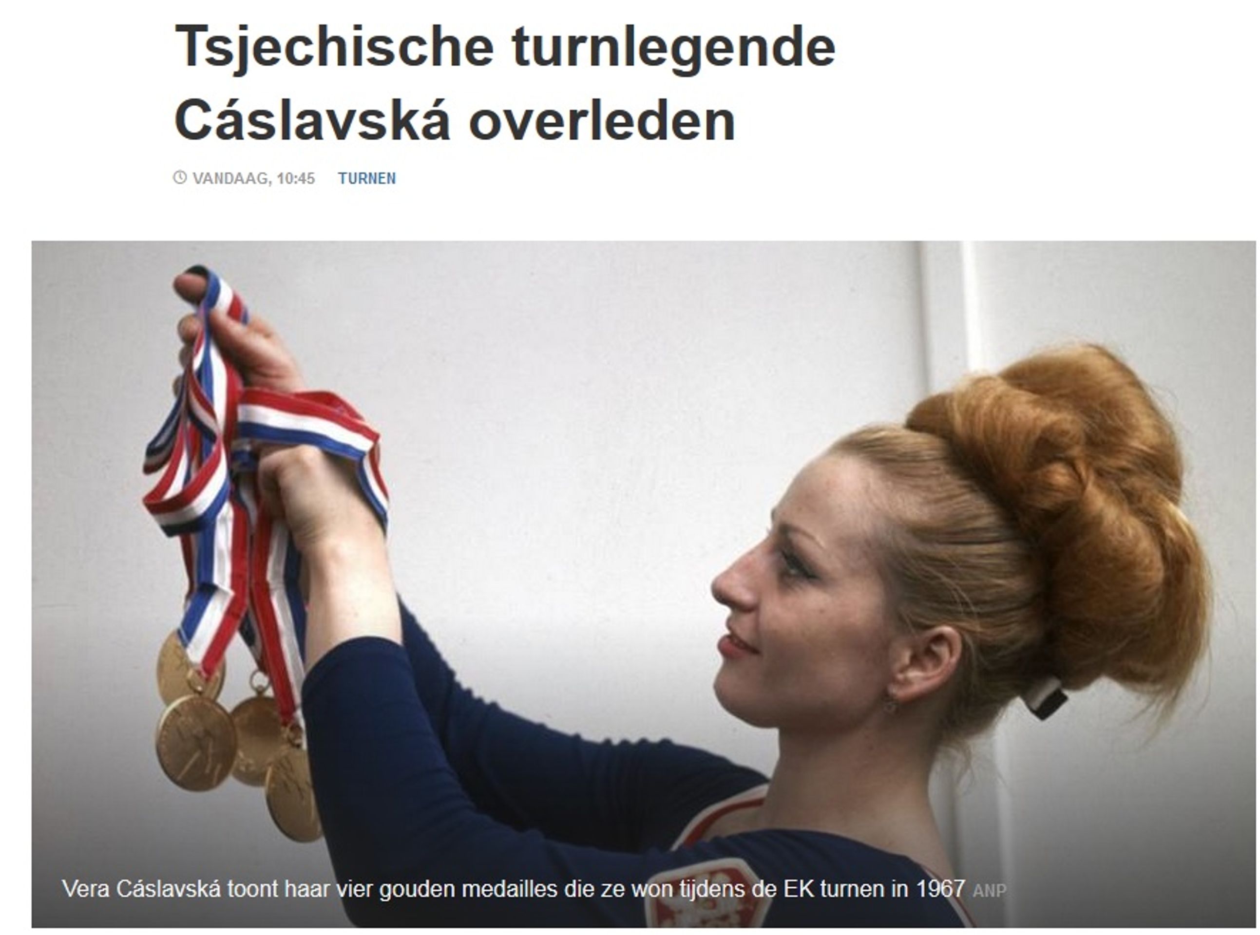 Věra Čáslavská - GALERIE: Světová média píší o smrti Věry Čáslavské (2/5)