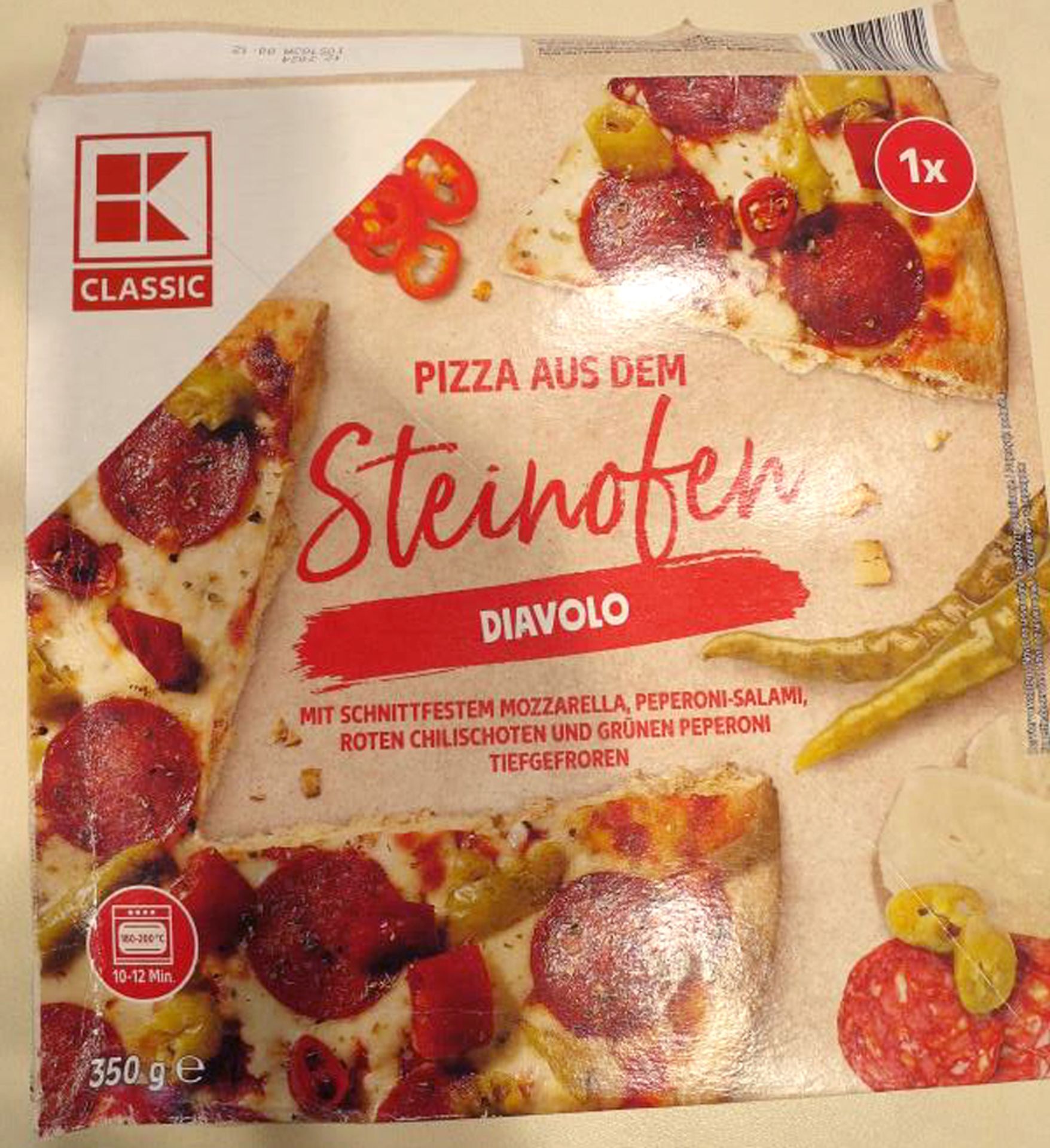Zdraví nebezpečná pizza K Classic Pizza Diavolo 350 g (6) - Zdraví nebezpečná pizza (11/12)