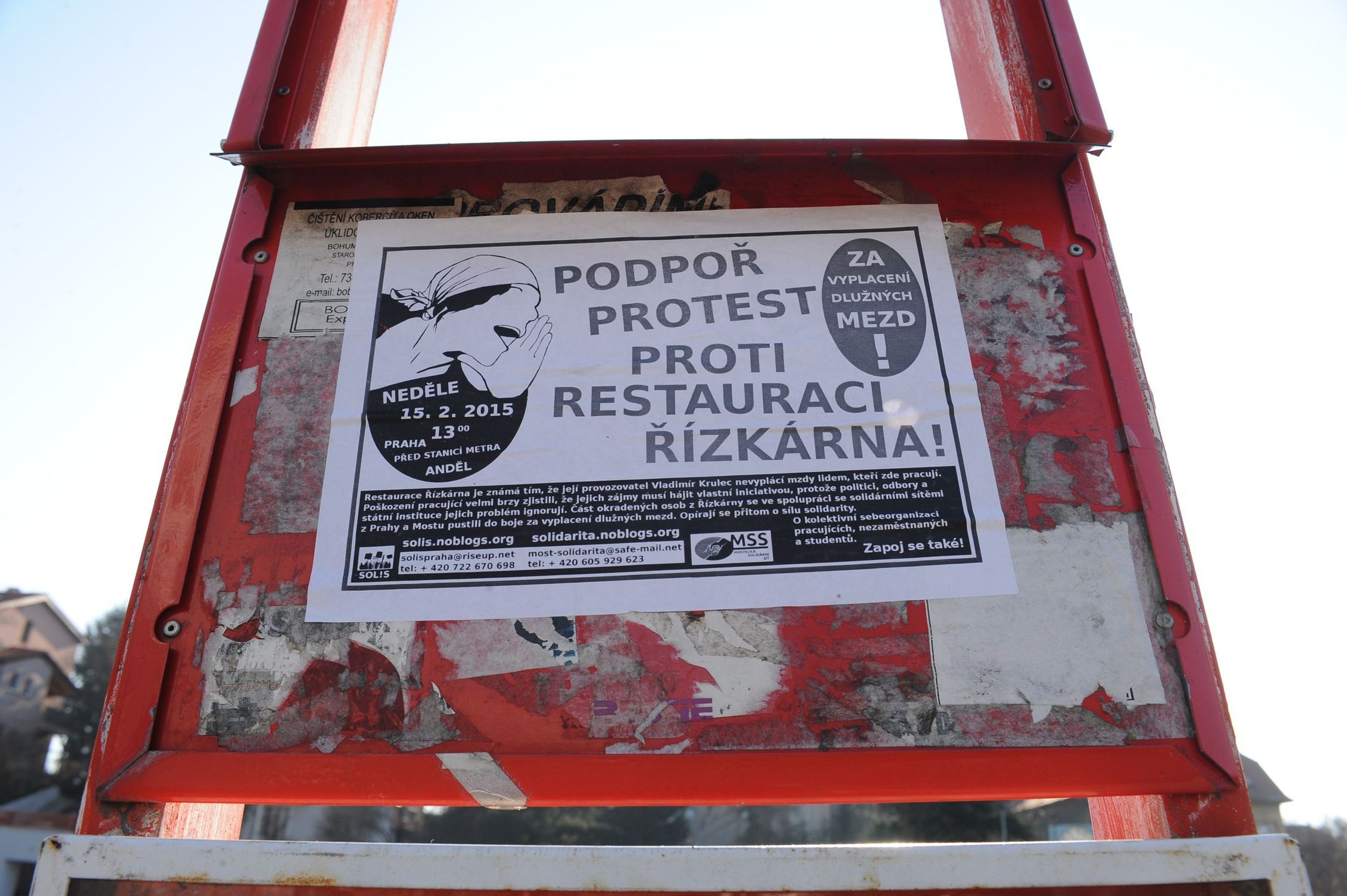 Aktivisté bojují proti restauraci Řízkárna - 11 - GALERIE: Protesty proti restauraci Řízkárna (3/11)