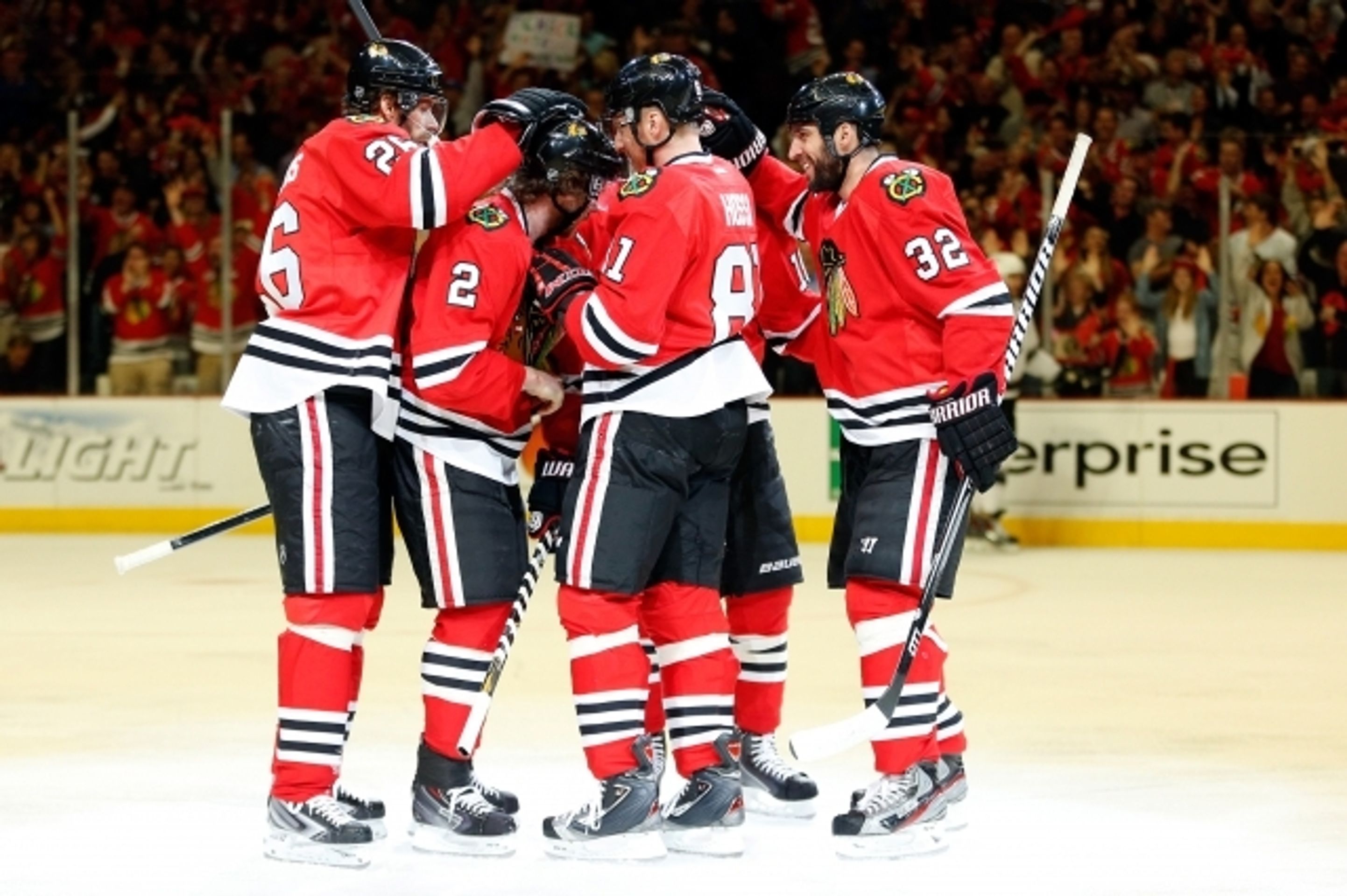 První zápas finále Stanley Cupu vyhrálo Chicago - 4 - GALERIE: Finále číslo 1, Chicago - Boston (16/20)
