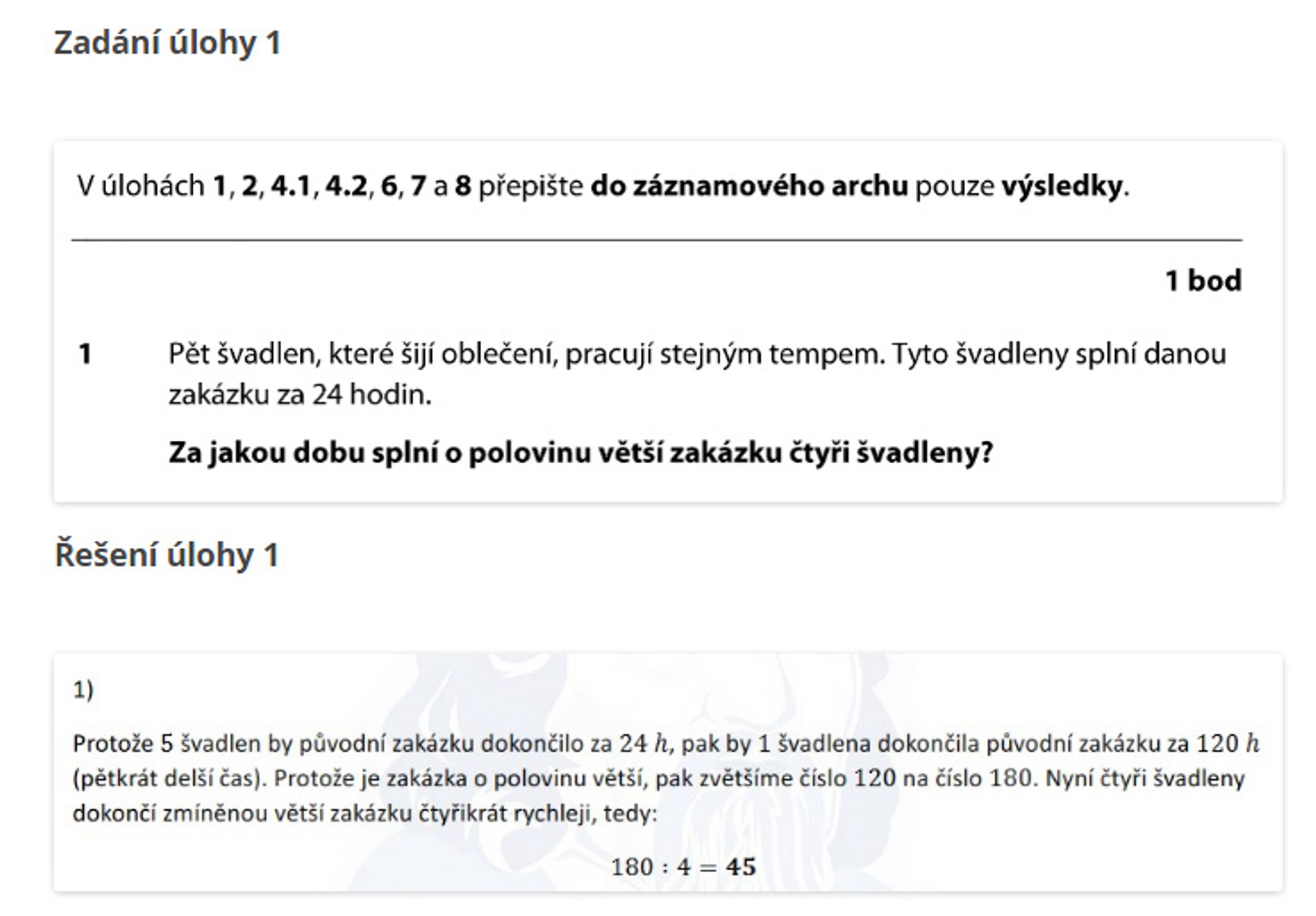 Úloha1 - Přijímací zkouška z Matematiky (2/17)