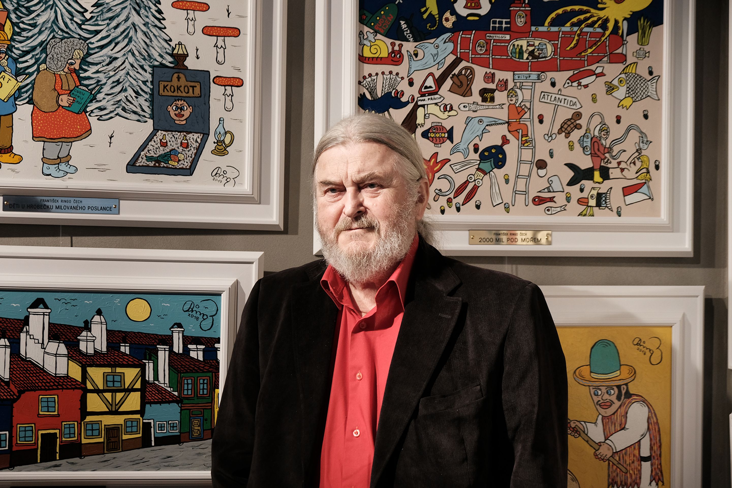 Vernisáž obrazů Františka Ringo Čecha - 2 - GALERIE: Vernisáž obrazů Františka Ringo Čecha (1/10)