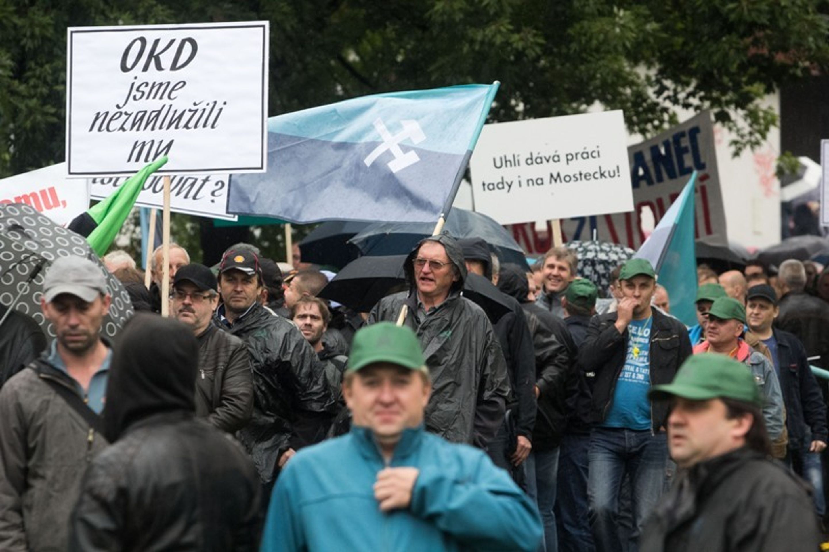 Protesty horníků v Ostravě - 4 - GALERIE: Protesty horníků v Ostravě (4/8)