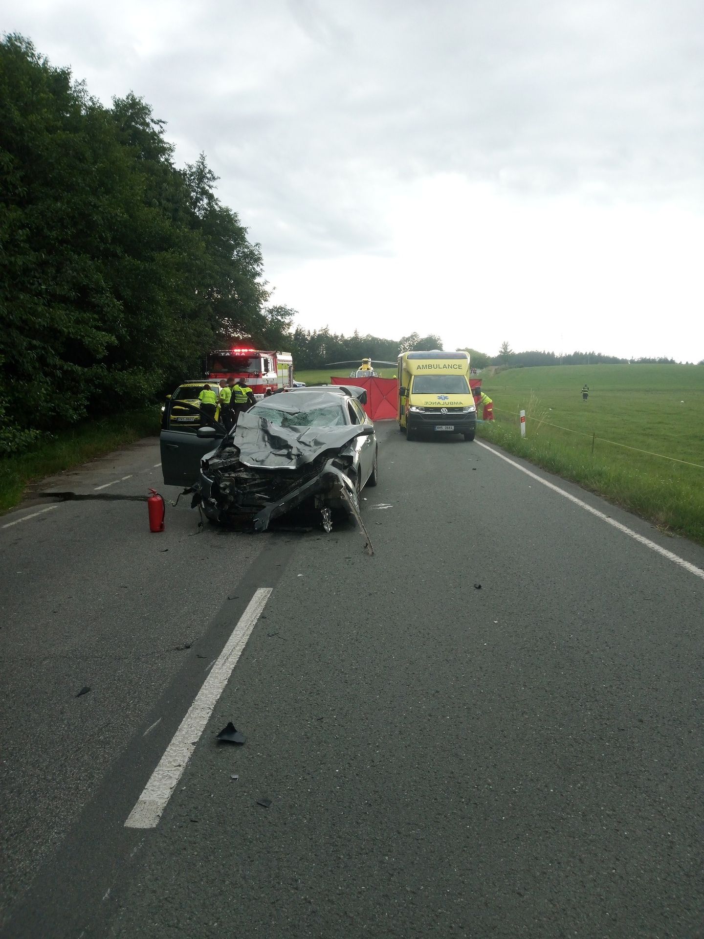 Úmrtí motorkáře na Královéhradecku - 2 - Úmrtí motorkáře na Královéhradecku (1/3)