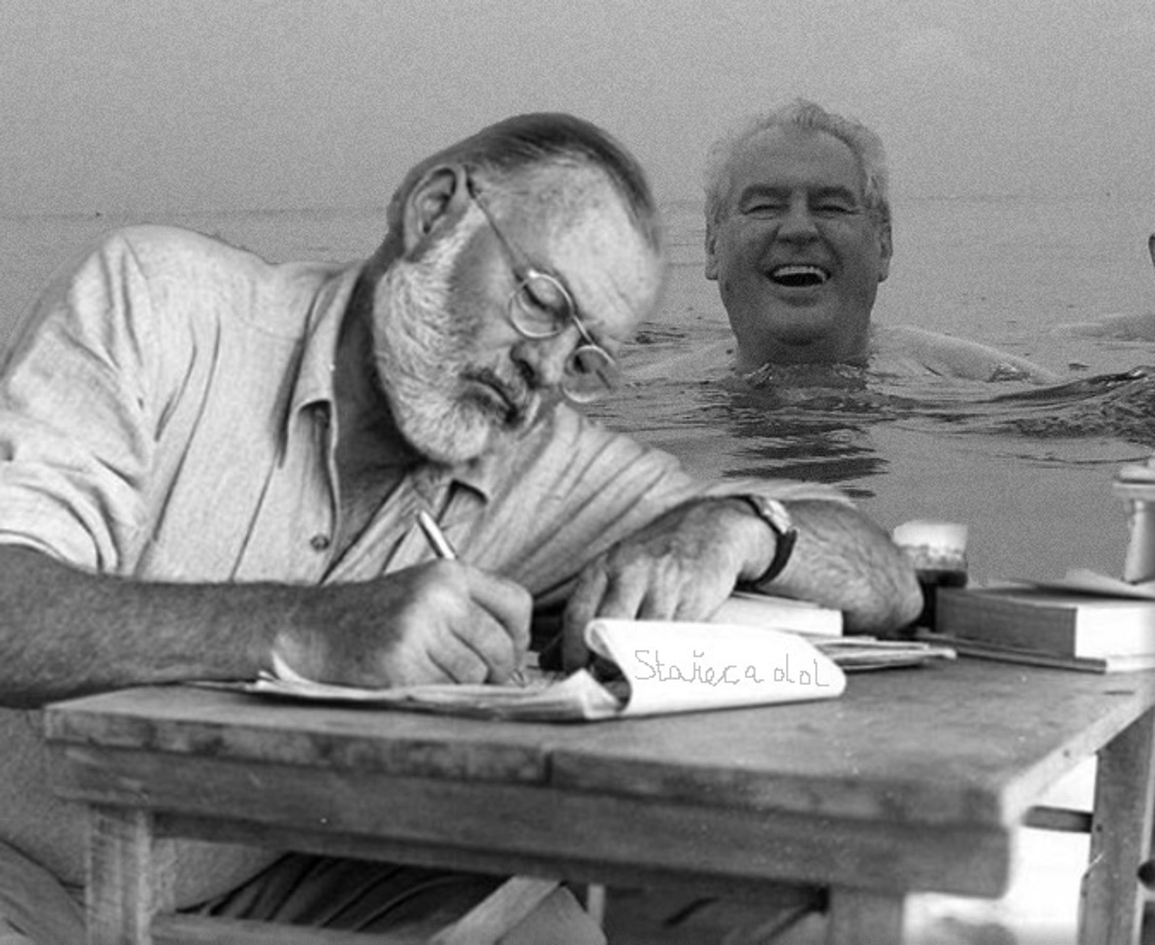 Zemanovy karikatury - 10 - GALERIE: Miloš Zeman a moře... a lidová tvořivost (14/24)