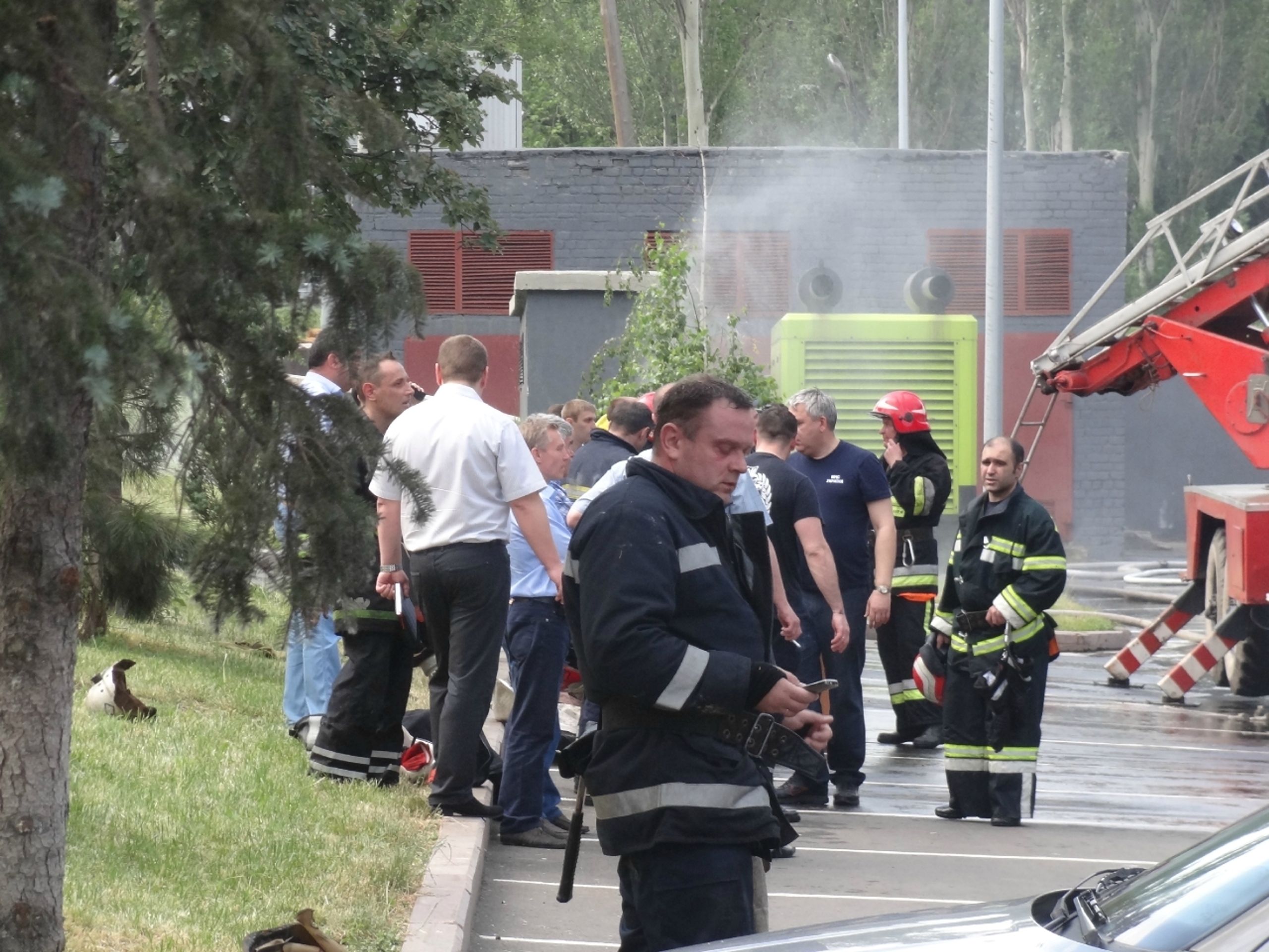 Požár hokejové haly v Doněcku - 3 - GALERIE: Požár hokejové haly v Doněcku (3/6)