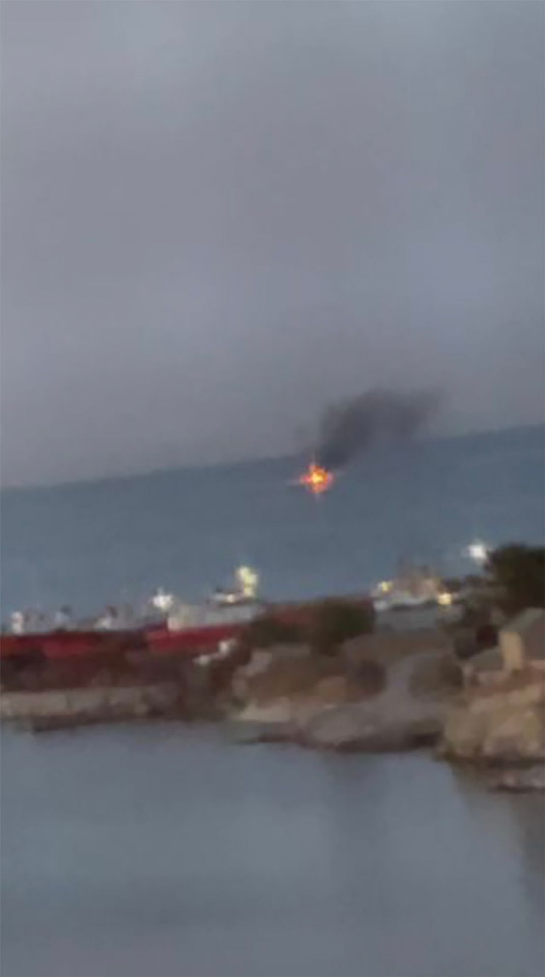Exploze a střelba u ruského přístavu Novorossijsk, 4. 8. 2023 (2) - Exploze a střelba u ruského přístavu Novorossijsk (2/3)