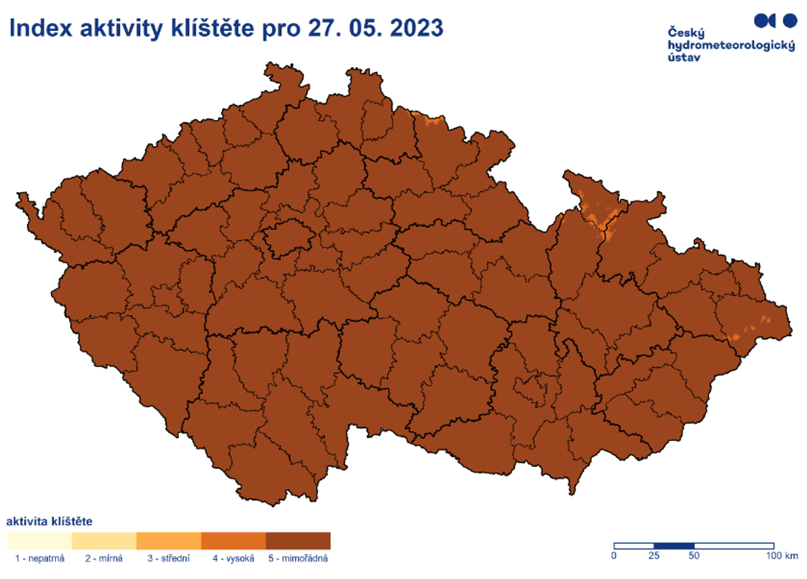 Aktivita klíšťat - Aktivita klíšťat (1/3)