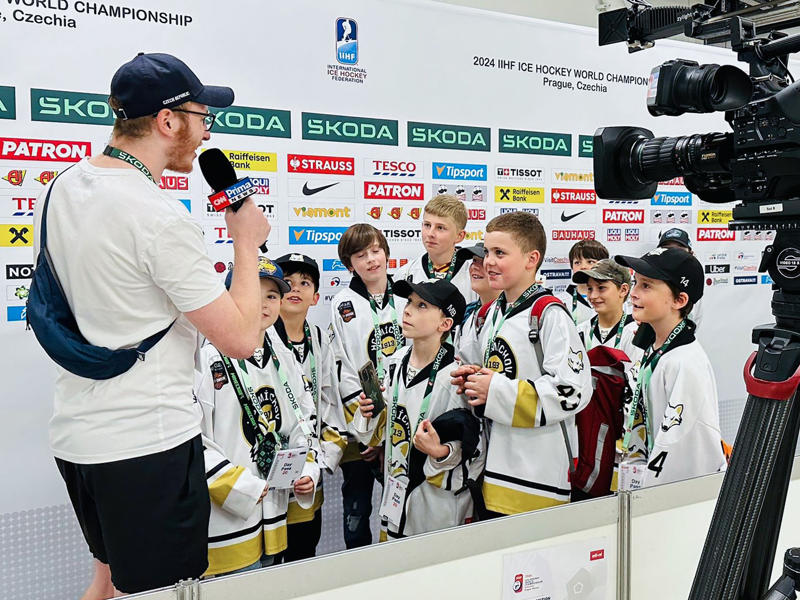 Malí hokejisté HC Smíchov na mistrovství světa - Liščata z pražského klubu HC Smíchov na návštěvě světového šampionátu (6/15)