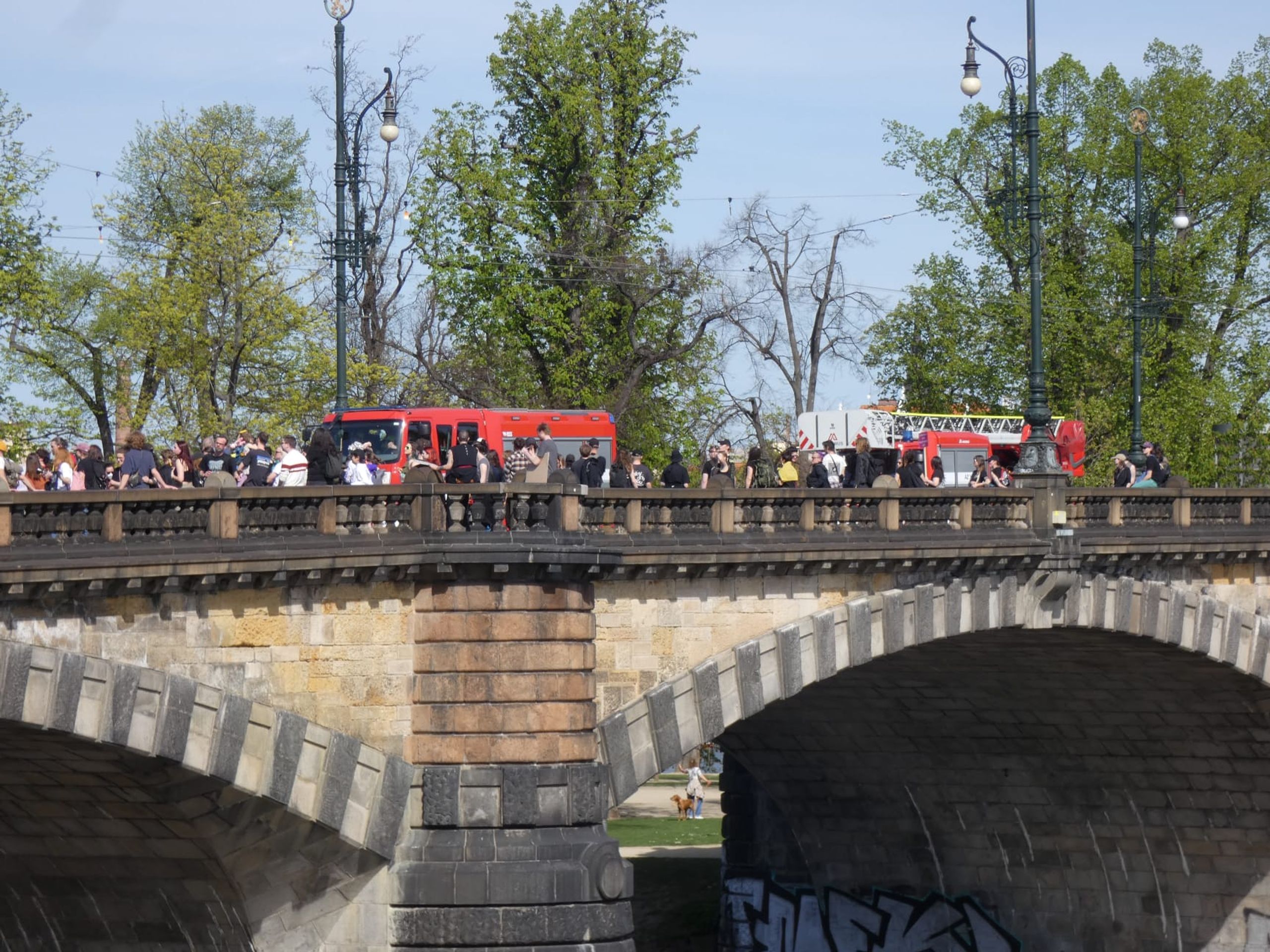 Protest na mostě Legií - Protest na mostě Legií (3/14)