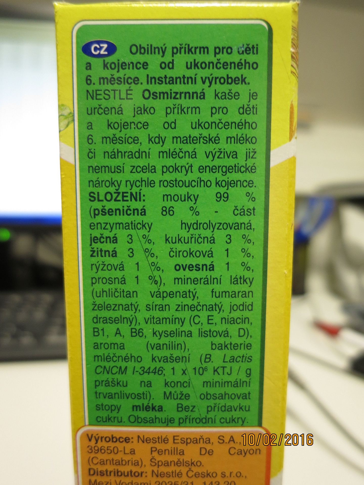 Nemléčná kaše Nestlé obsahuje atropin - 2 - GALERIE: Nemléčná kaše Nestlé obsahuje atropin (2/3)