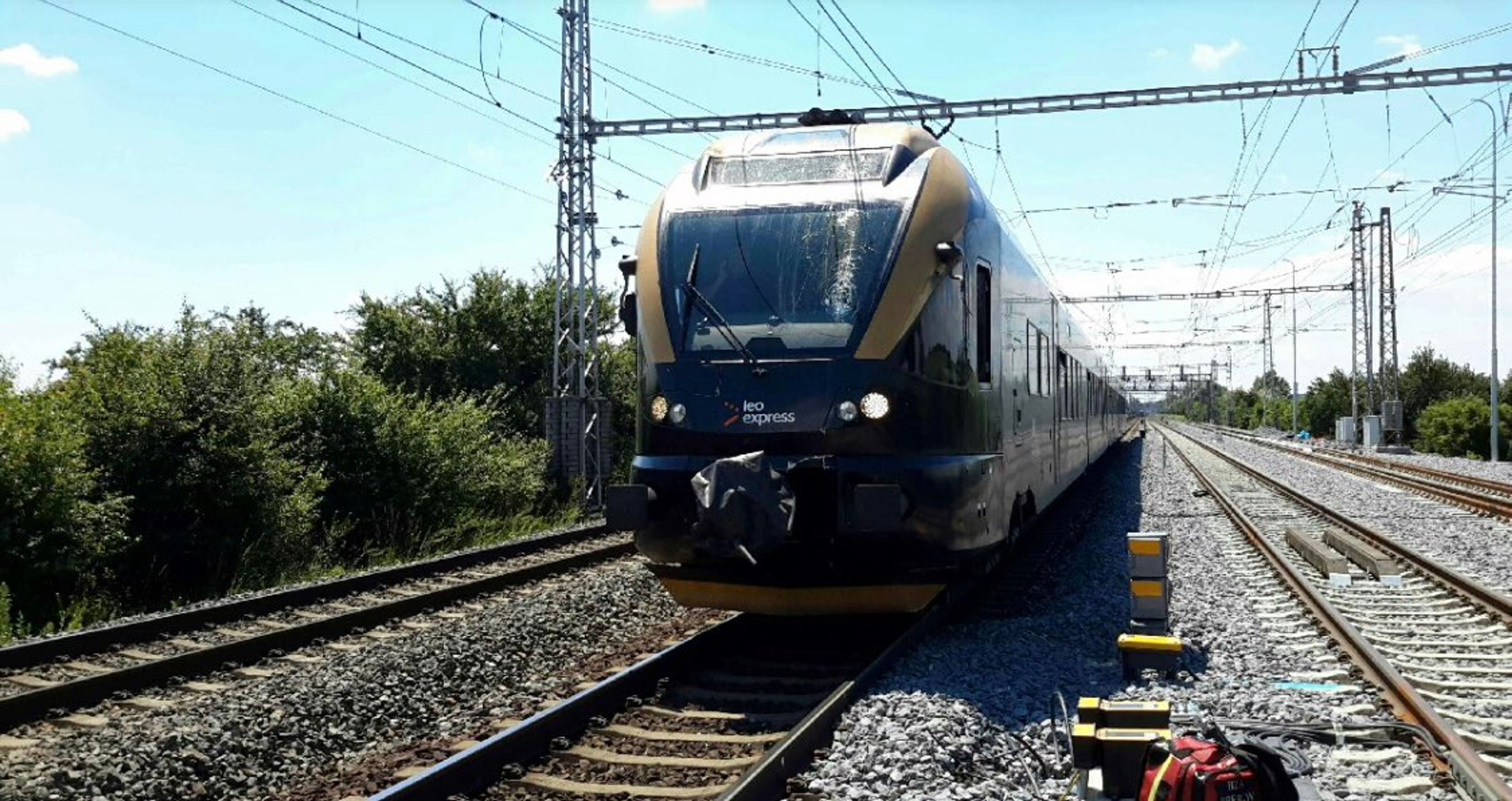 Nehoda vlaku Leo express u Prosenic - GALERIE: Nehoda vlaku Leo Express u Prosenice (4/4)