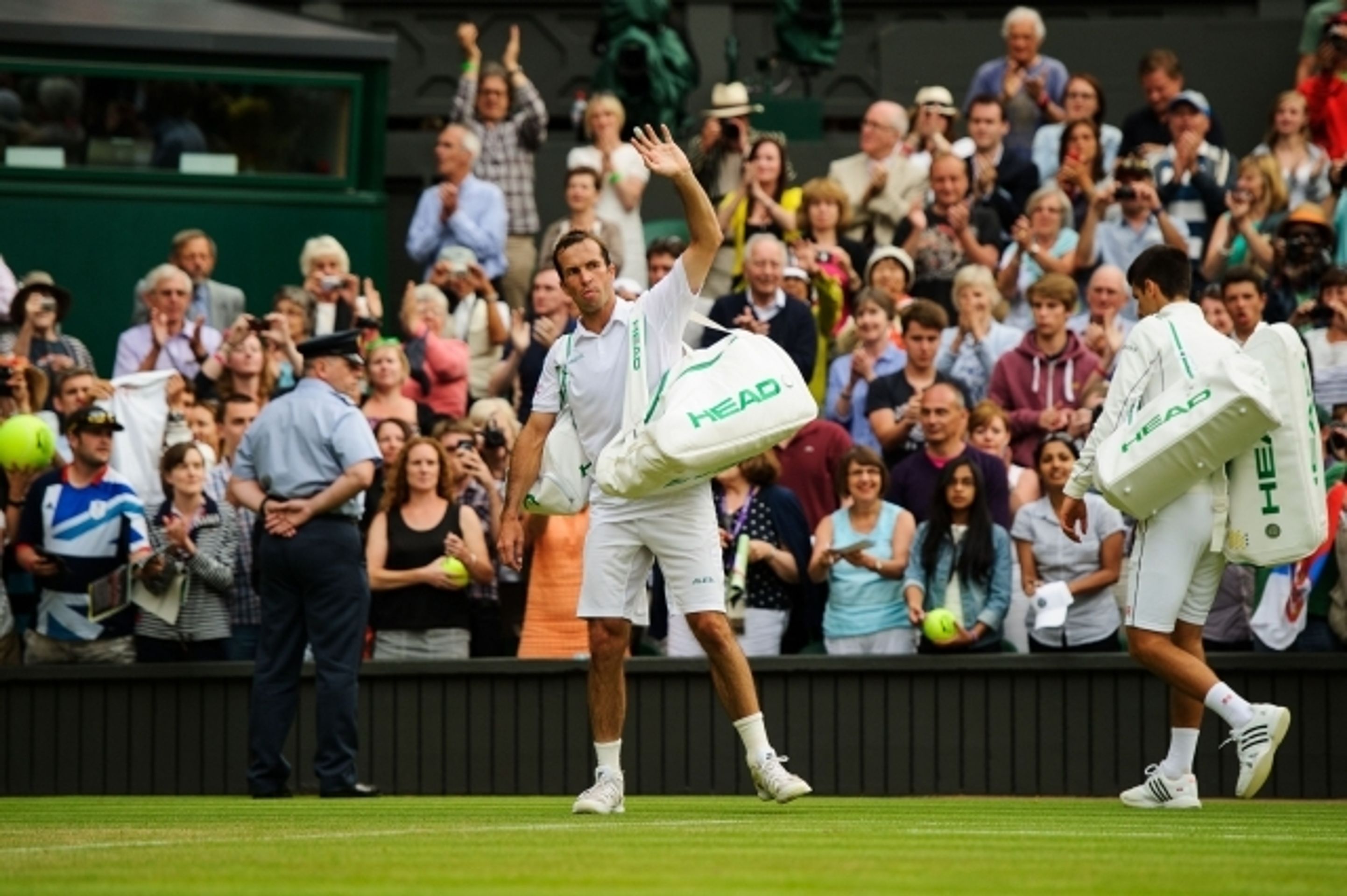 GALERIE: Radek Štěpánek - Nova Djokovič - 5 - GALERIE: Radek Štěpánek - Novak Djokovič, Wimbledon 2014 (1/13)