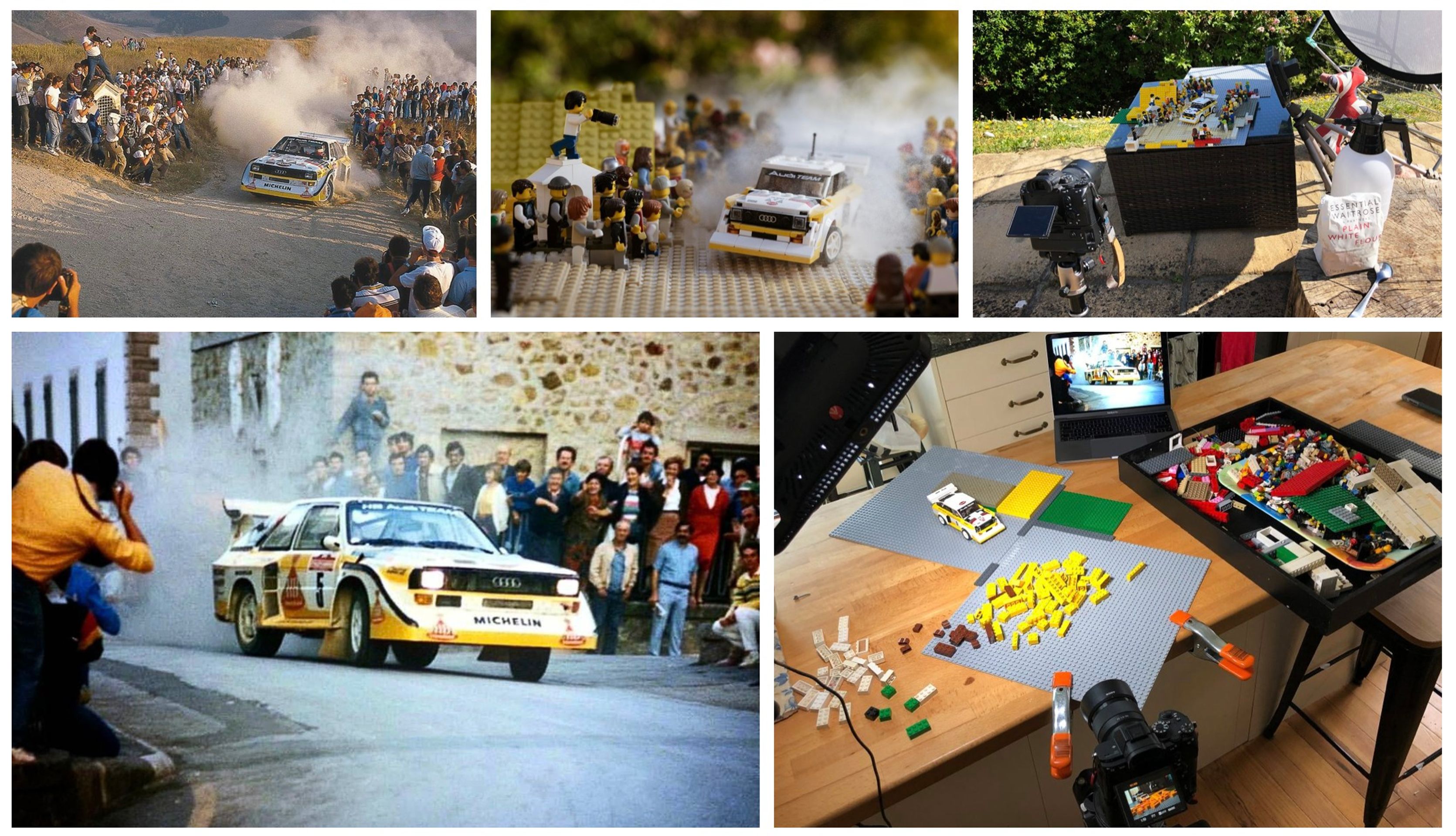 Fotograf vytvořil celé scény z Lega podle historických snímků - 21 - Fotogalerie: Úžasné scény z Lega zachycují legendární Audi Quattro (10/13)