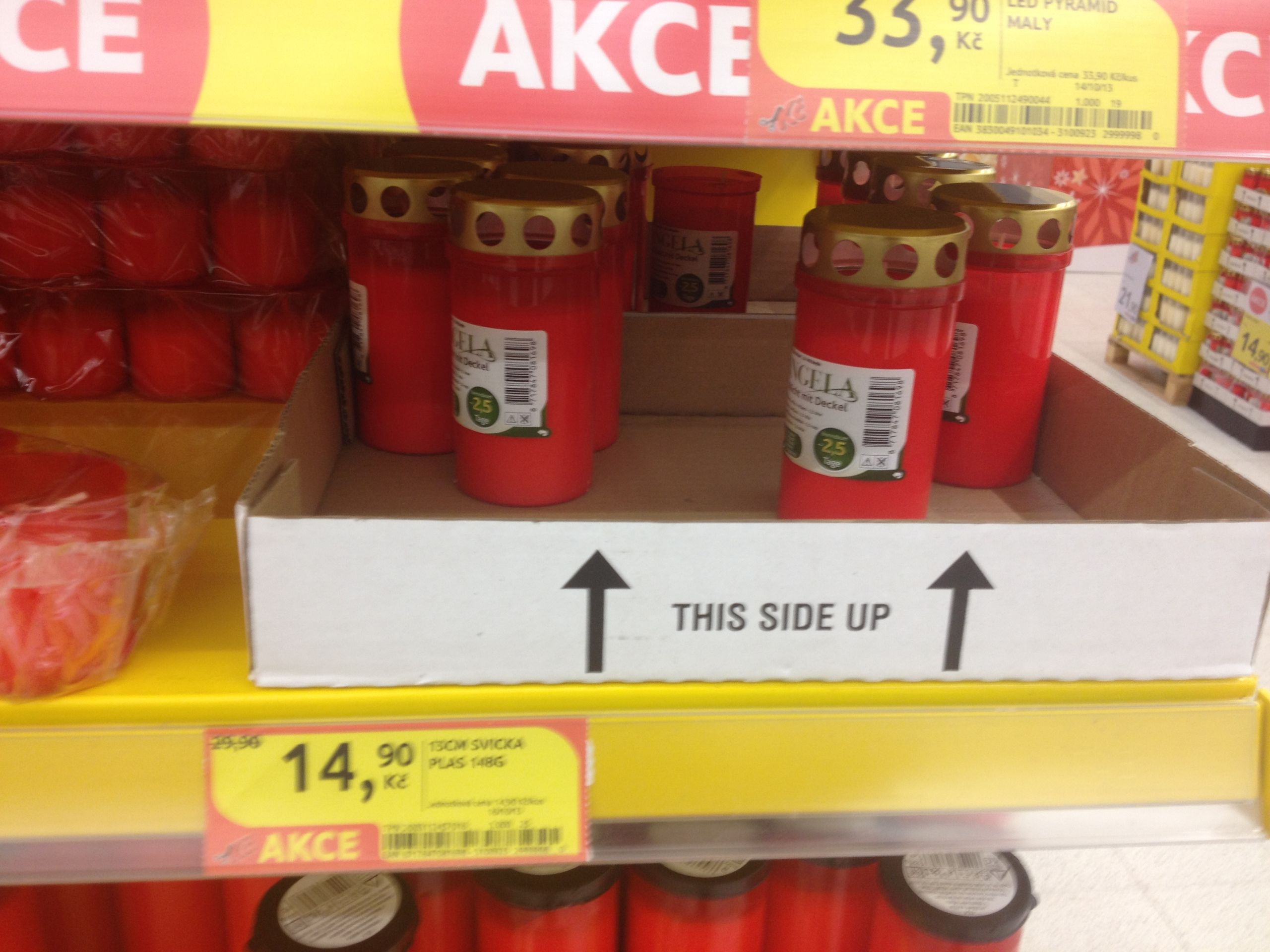 Velká svíčka s víčkem - Tesco Praha Zličín - GALERIE: Přehled cen velkých svíček s víčkem (1/13)