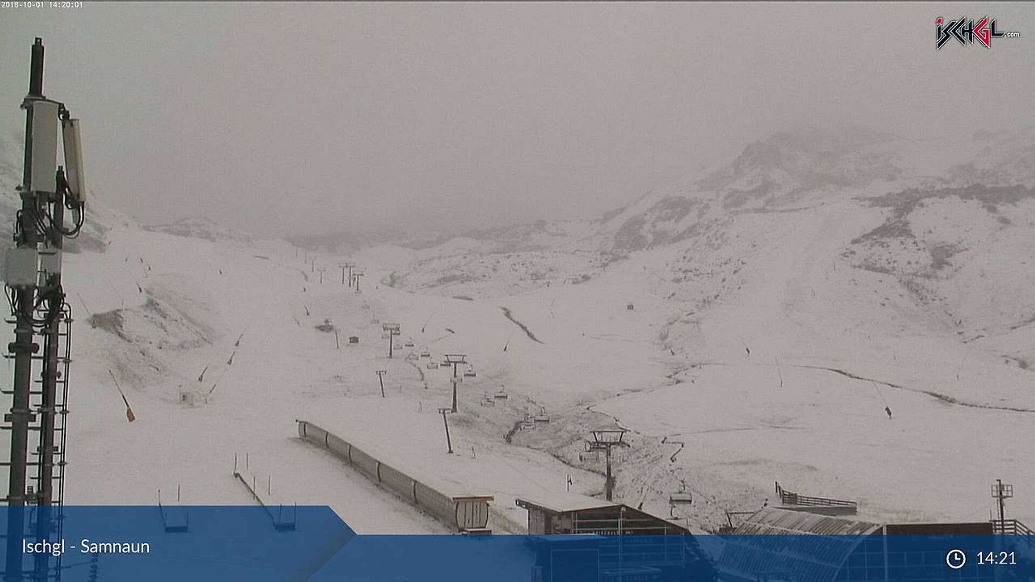 Sněžení v Alpách - Funpark Idalp - 2 300 m. n. m. - GALERIE: Sněžení v Alpách (5/5)