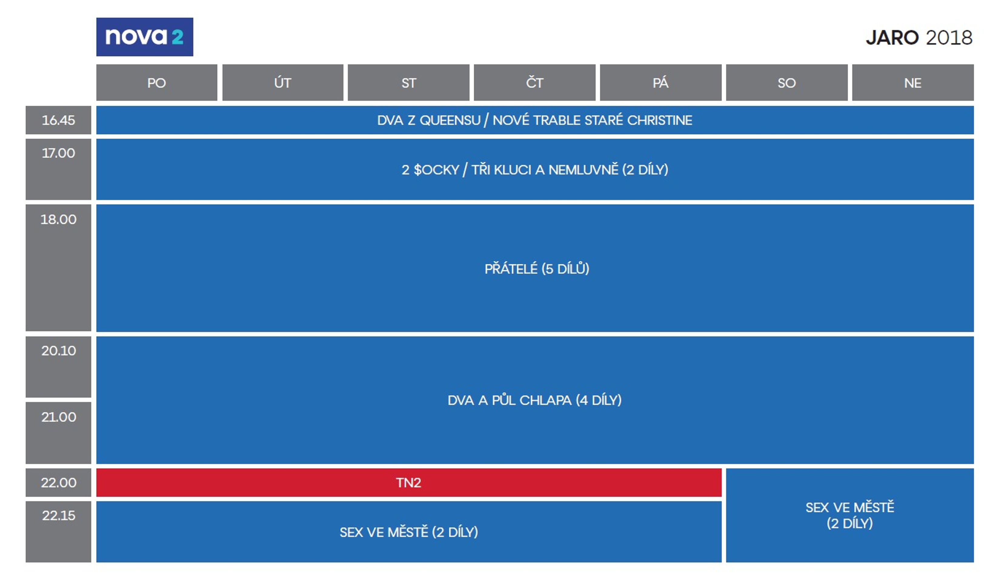 Programové schéma na jaro 2018 - NOVA2 - GALERIE: Programové schéma na jaro 2018 (1/6)