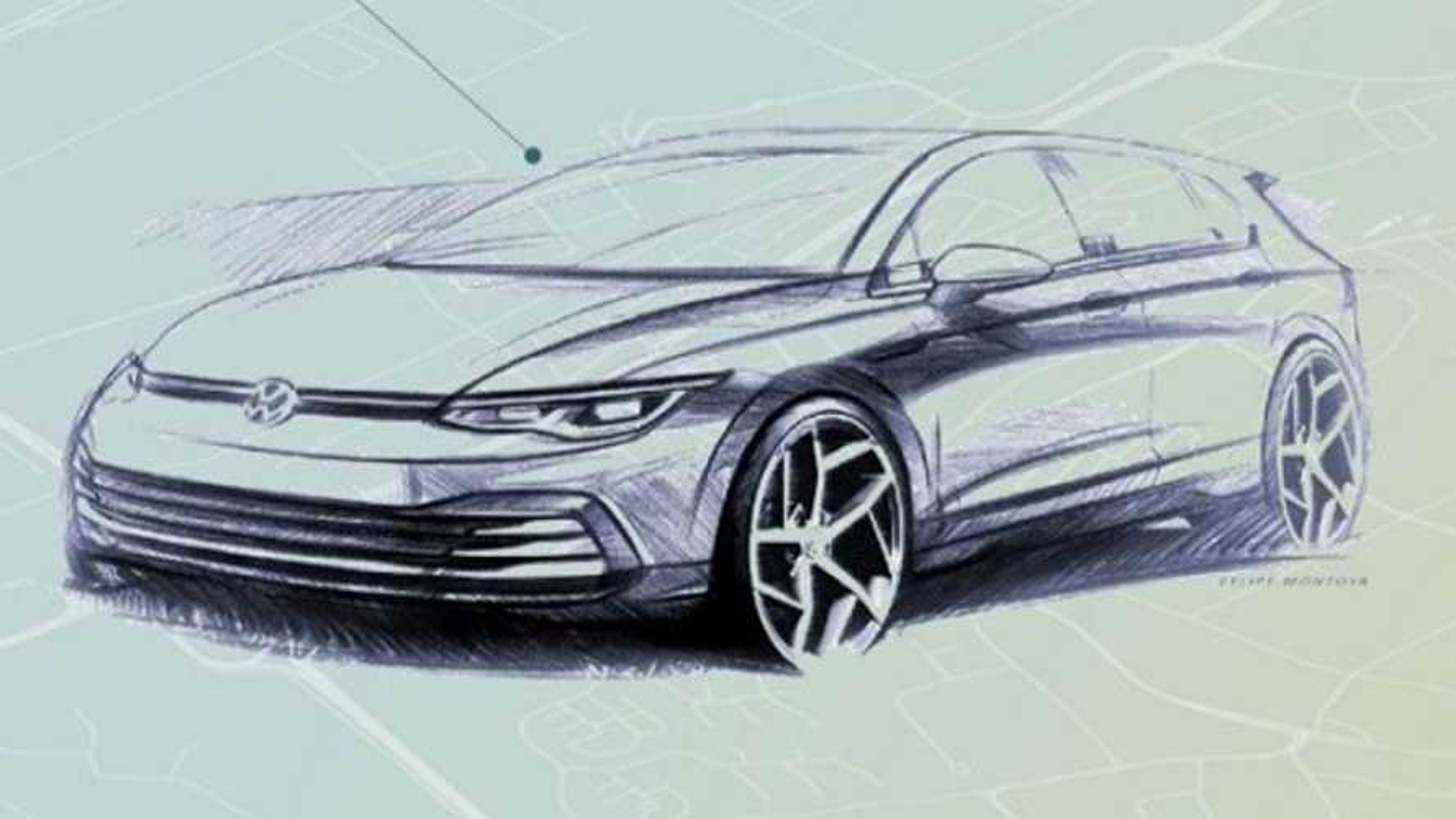Volkswagen Golf osmé generace - 8 - Fotogalerie: Osmá generace VW Golf na skicách (6/6)