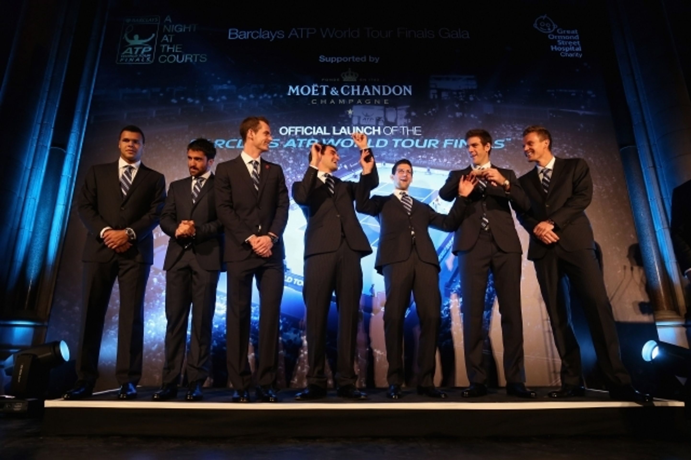 ATP Gala, představení tenistů Turnaje mistrů - 7 - GALERIE: Tomáš Berdych a jeho Ester zářili na galavečeru (7/14)