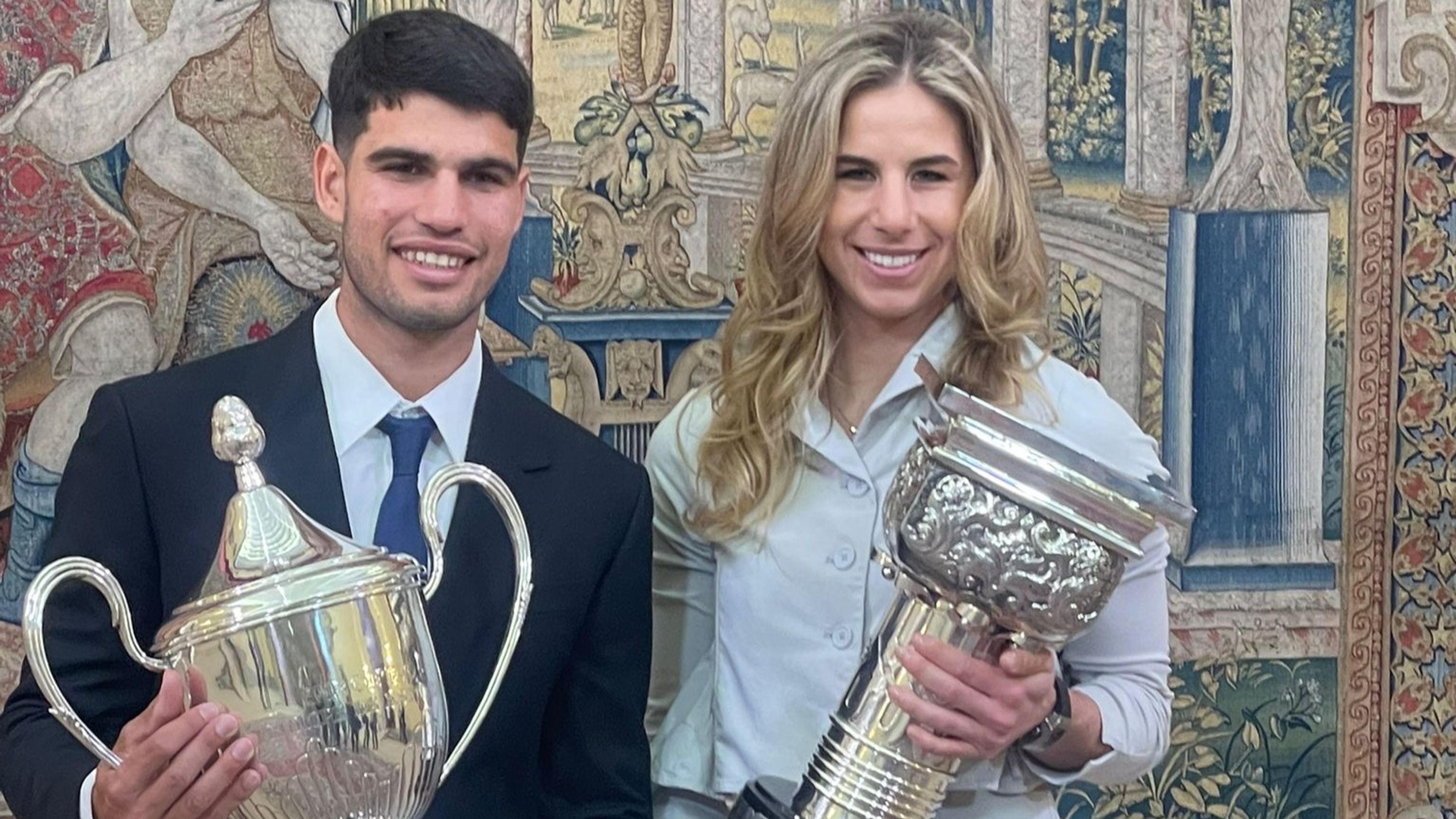 Carlos Alcaraz a Ester Ledecká - Ledecká převzala ve Španělsku prestižní ocenění (3/5)