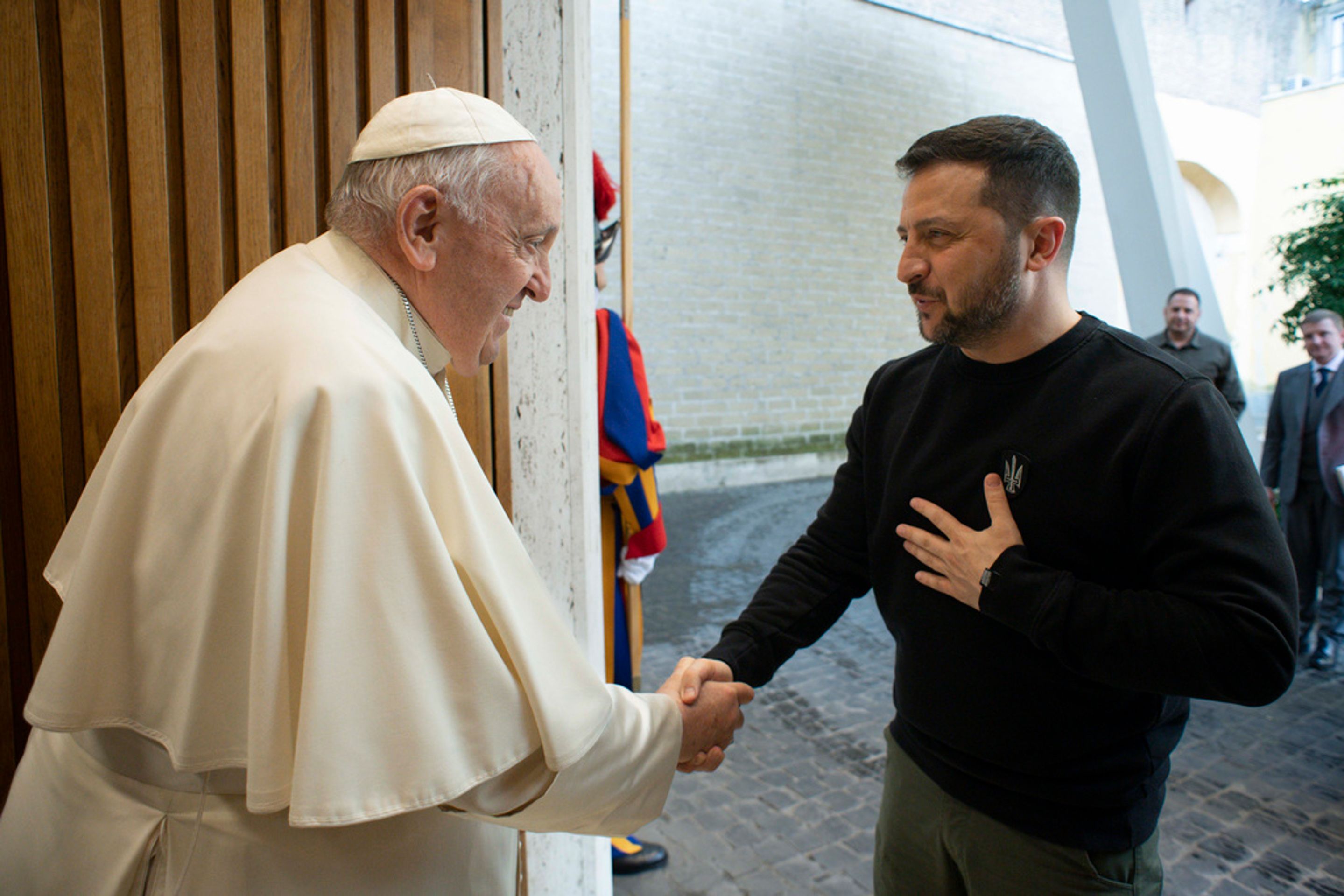 Volodymyr Zelenskyj, papež František - Volodymyr Zelenskyj navštívil Evropu (1/5)