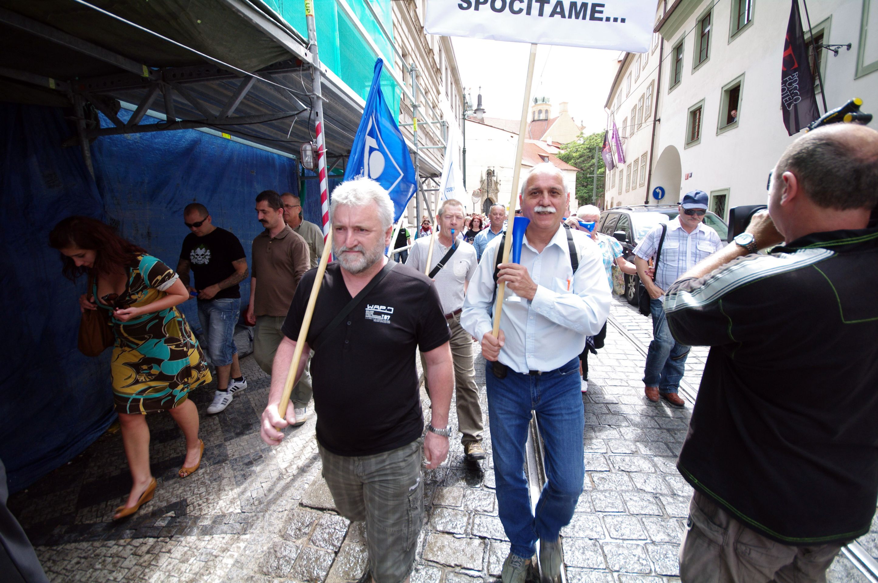 Pochod nespokojených odborářů, Kalousek - 9 - Pochod nespokojených odborářů (9/13)