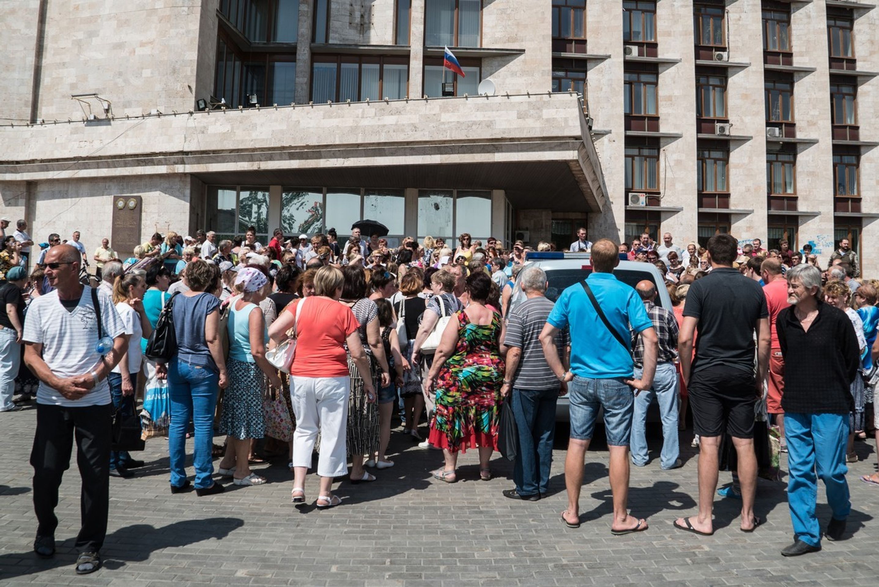 Demonstrace proti separatistům v Doněcku - 4 - GALERIE: V Doněcku demonstrovali proti proruským separatistům (3/4)