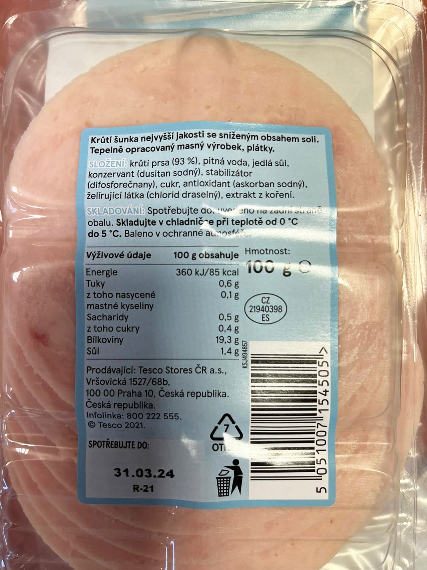 Šunka obsahuje bakterii Listeria monocytogenes (1) - Šunka obsahuje bakterii Listeria monocytogenes (2/3)