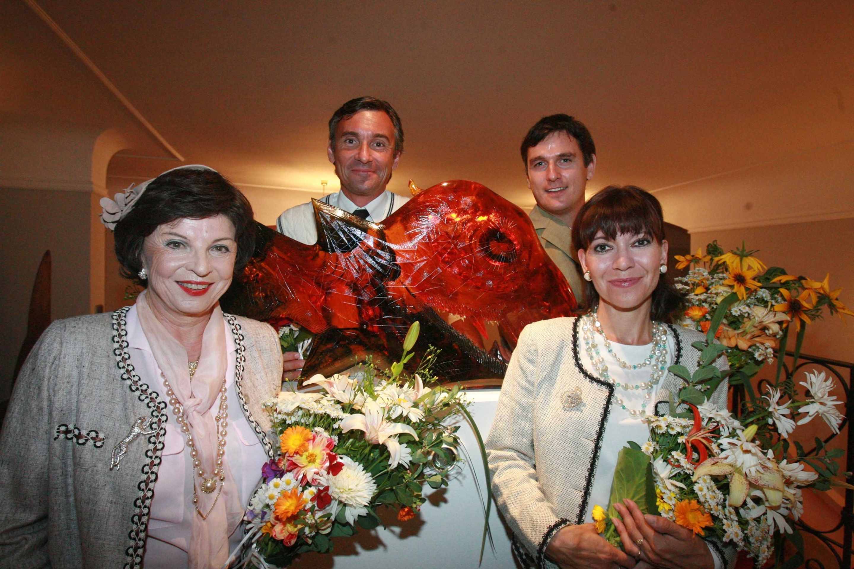 Libuše Švormová, Jan Čenský, Lumír Olšovský a Michaela Dolinová, 23. 7. 2006 Hra Coco Chanel - Libuše Švormová (7/8)