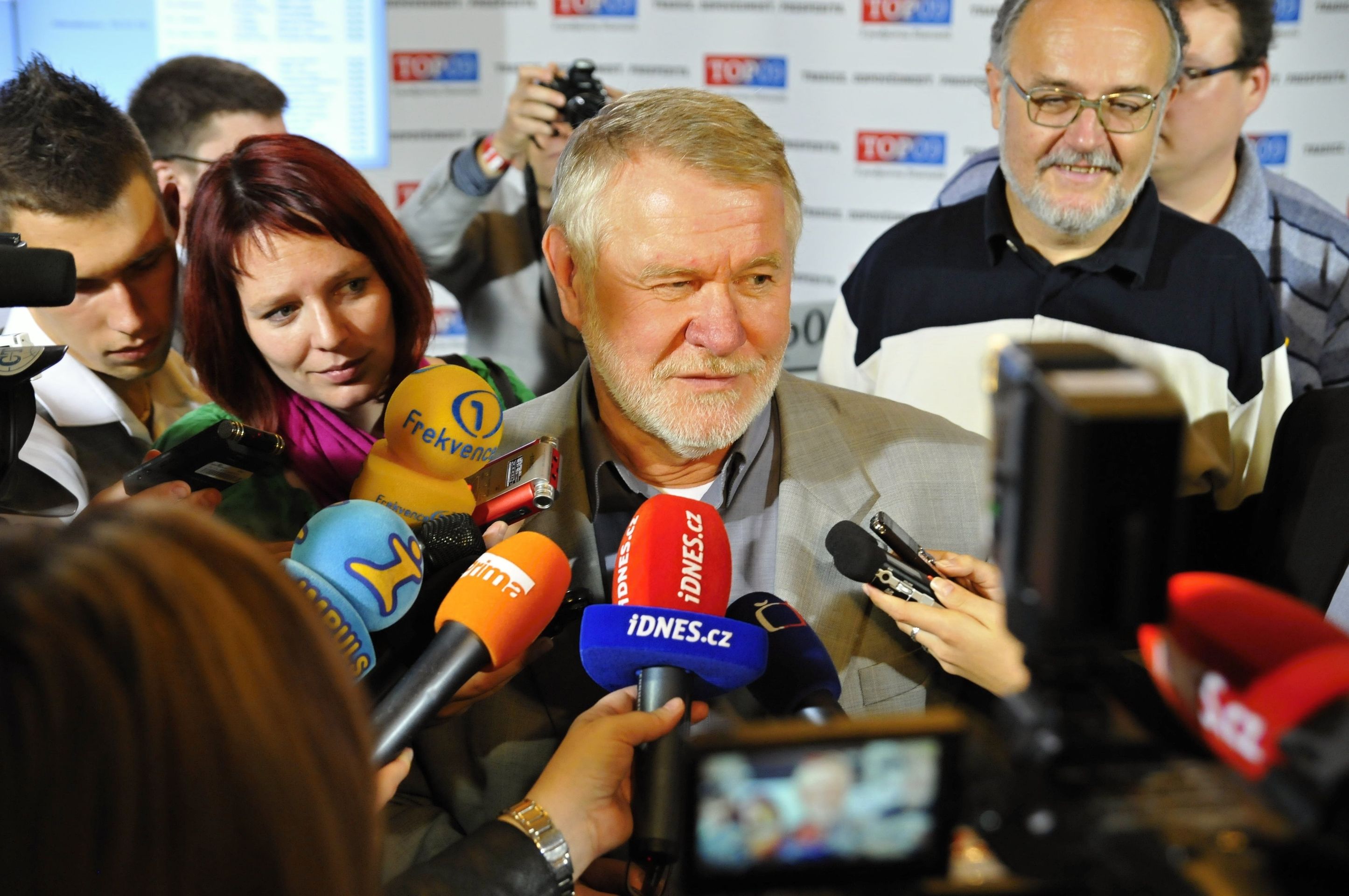 Jaromír Štětina (TOP 09) - GALERIE: Volební štáb TOP 09 (2/4)
