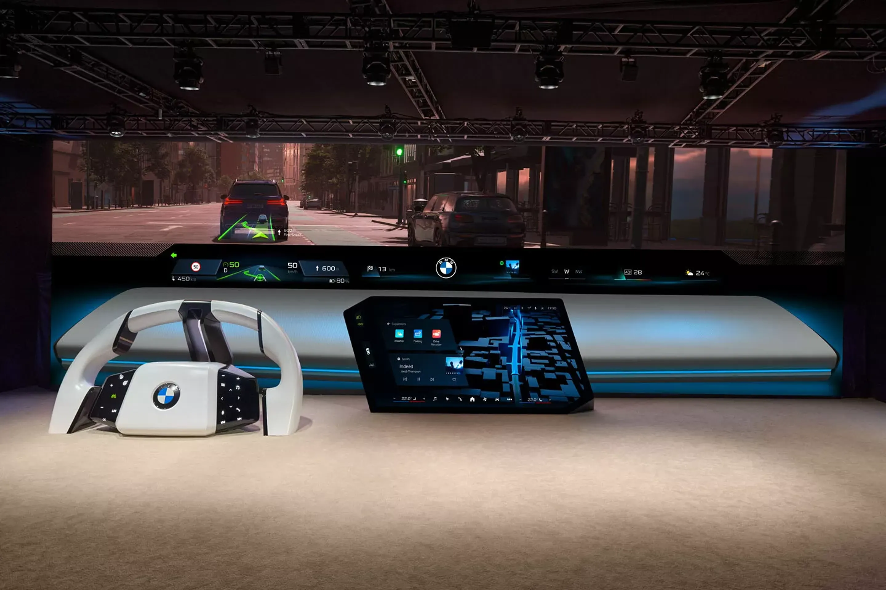 BMW Panoramic iDrive - BMW Neue Klasse a panoramatický displej Panoramic Vision (3/4)
