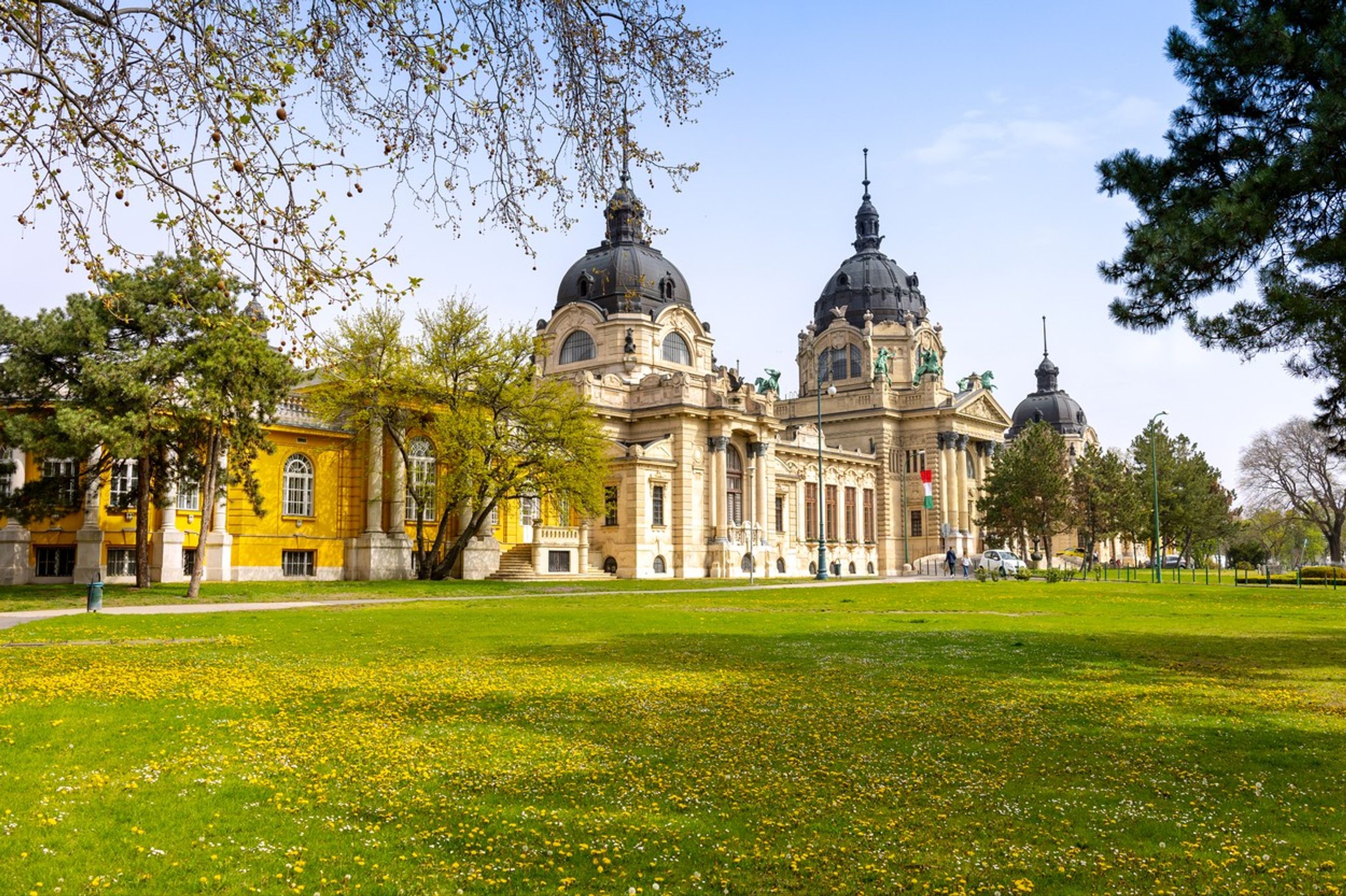 Termální lázně Szechényi - Krásné památky v Budapešti (9/11)