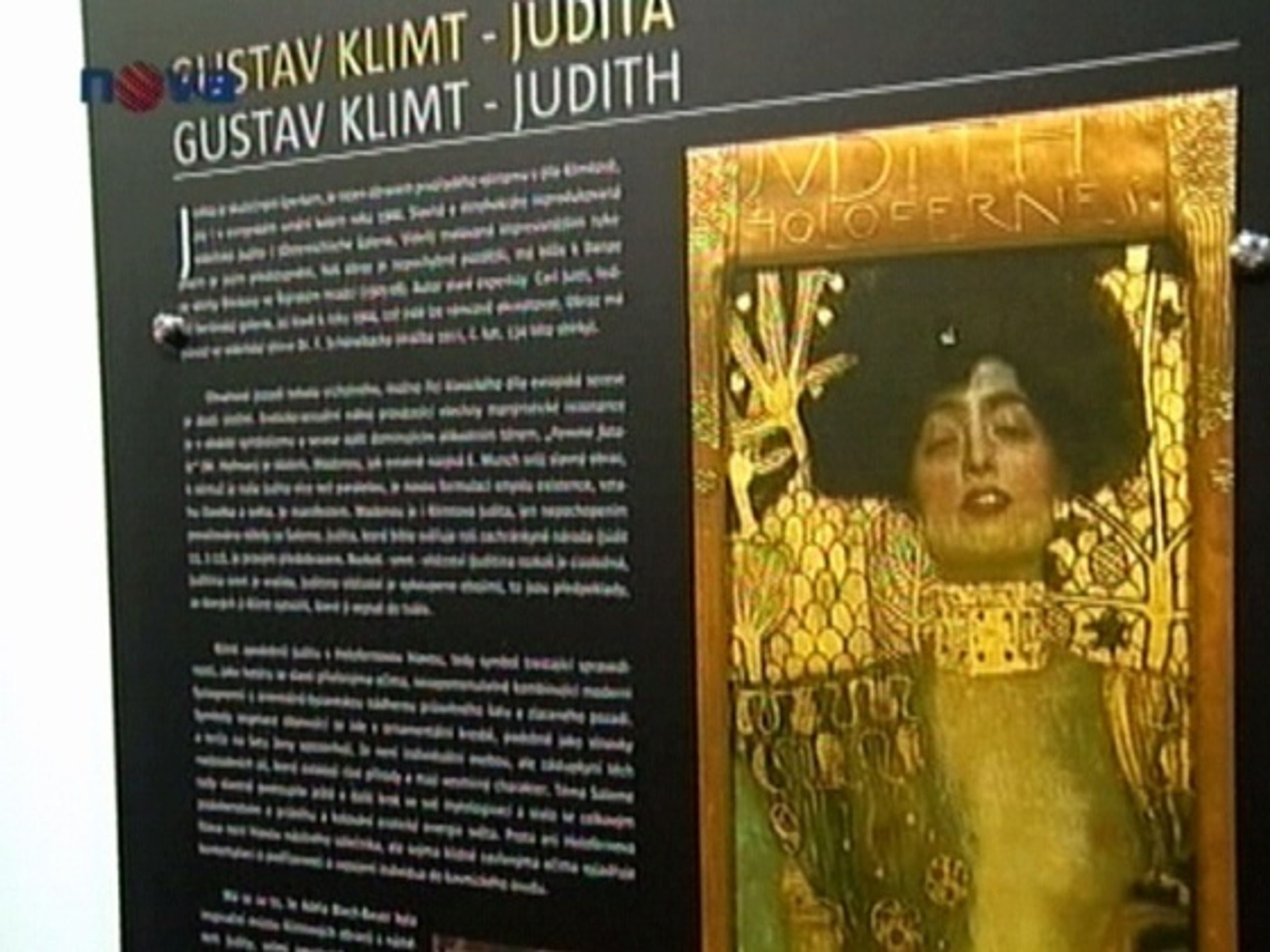 Judita od Gustava Klimta vystavena v Ostravě - Klimtův malířský klenot vystaven v Ostravě (1/3)