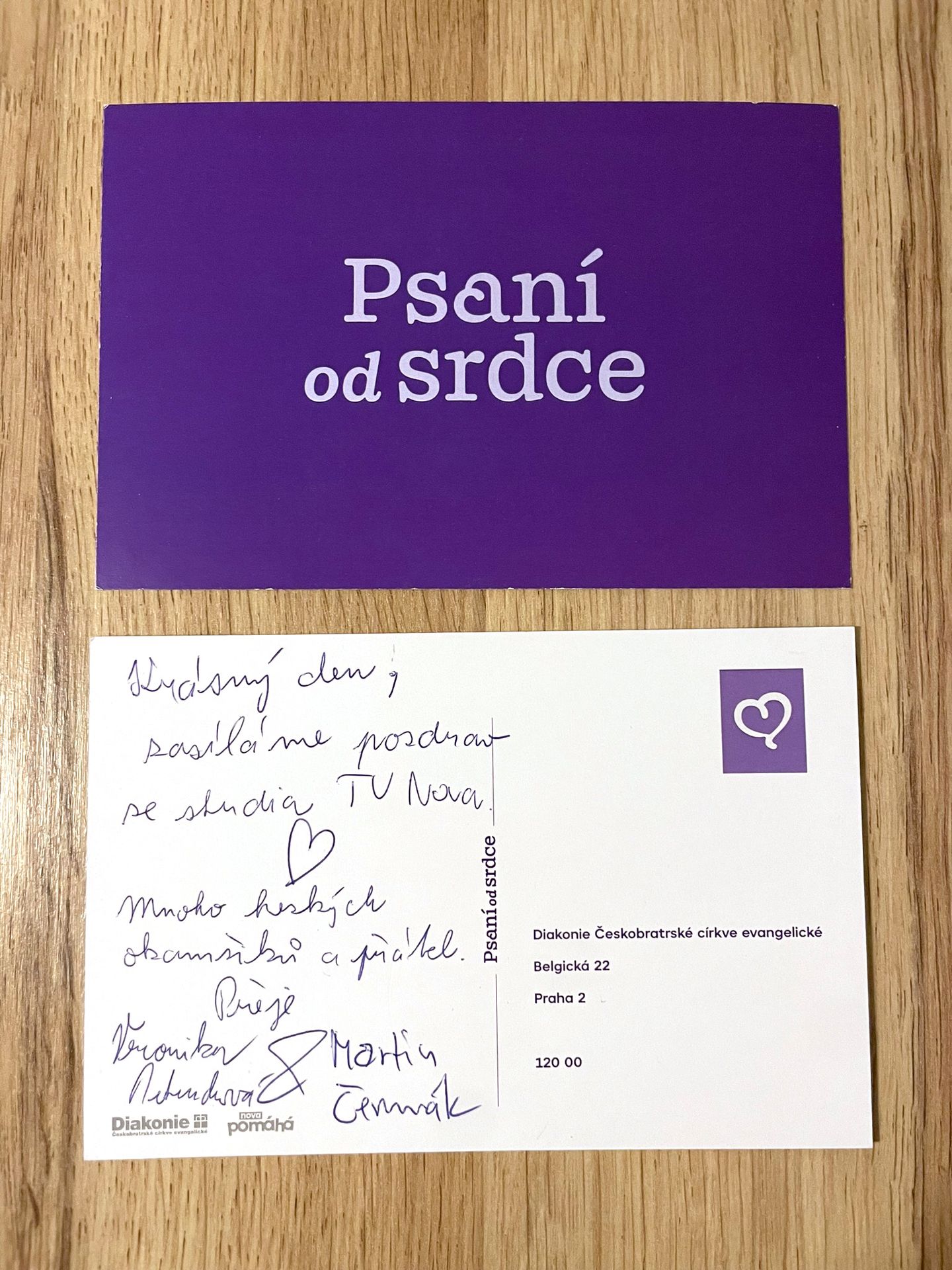 Dopis od Veroniky Petruchové a Martina Čermáka - Psaní od srdce 2024 (1/8)