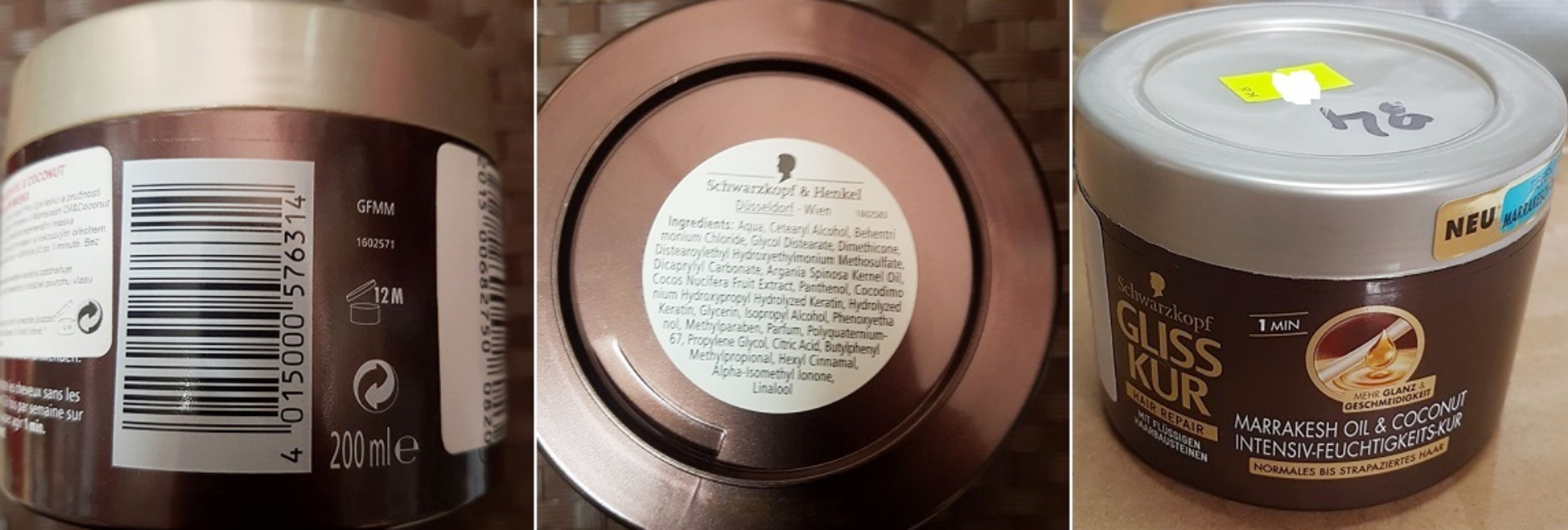 Maska na vlasy Schwarzkopf Gliss Kur - Zdraví nebezpečná kosmetika (4/4)