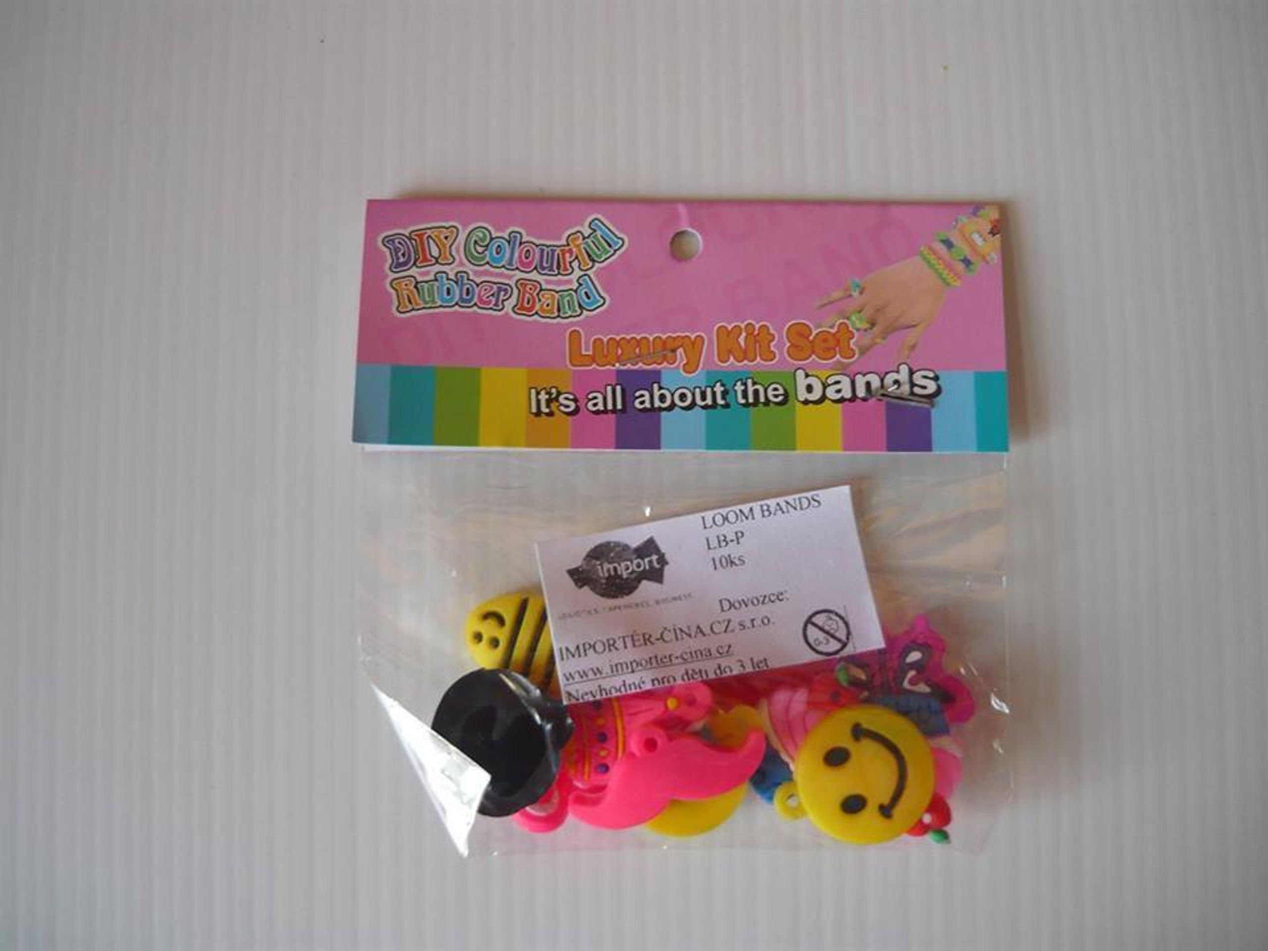 DIY colorfull rubber band, Luxury kit set, vzorek a14 - GALERIE: Nebezpečné komponenty na gumičkování (4/5)